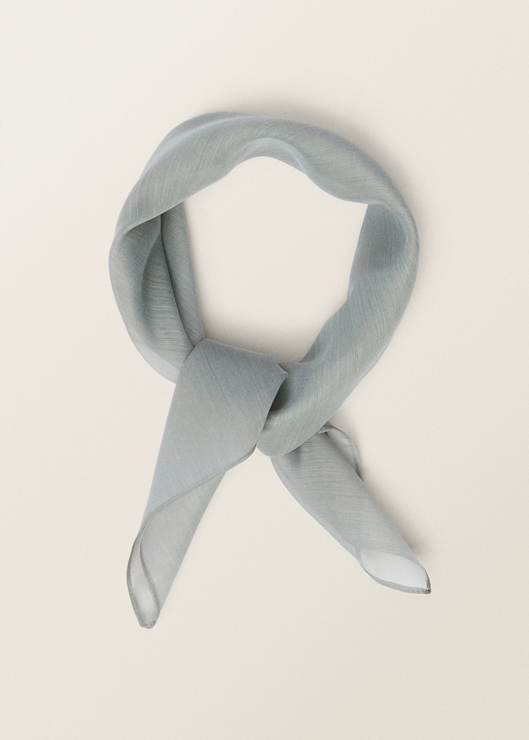 Plain chiffon scarf - Medium plane