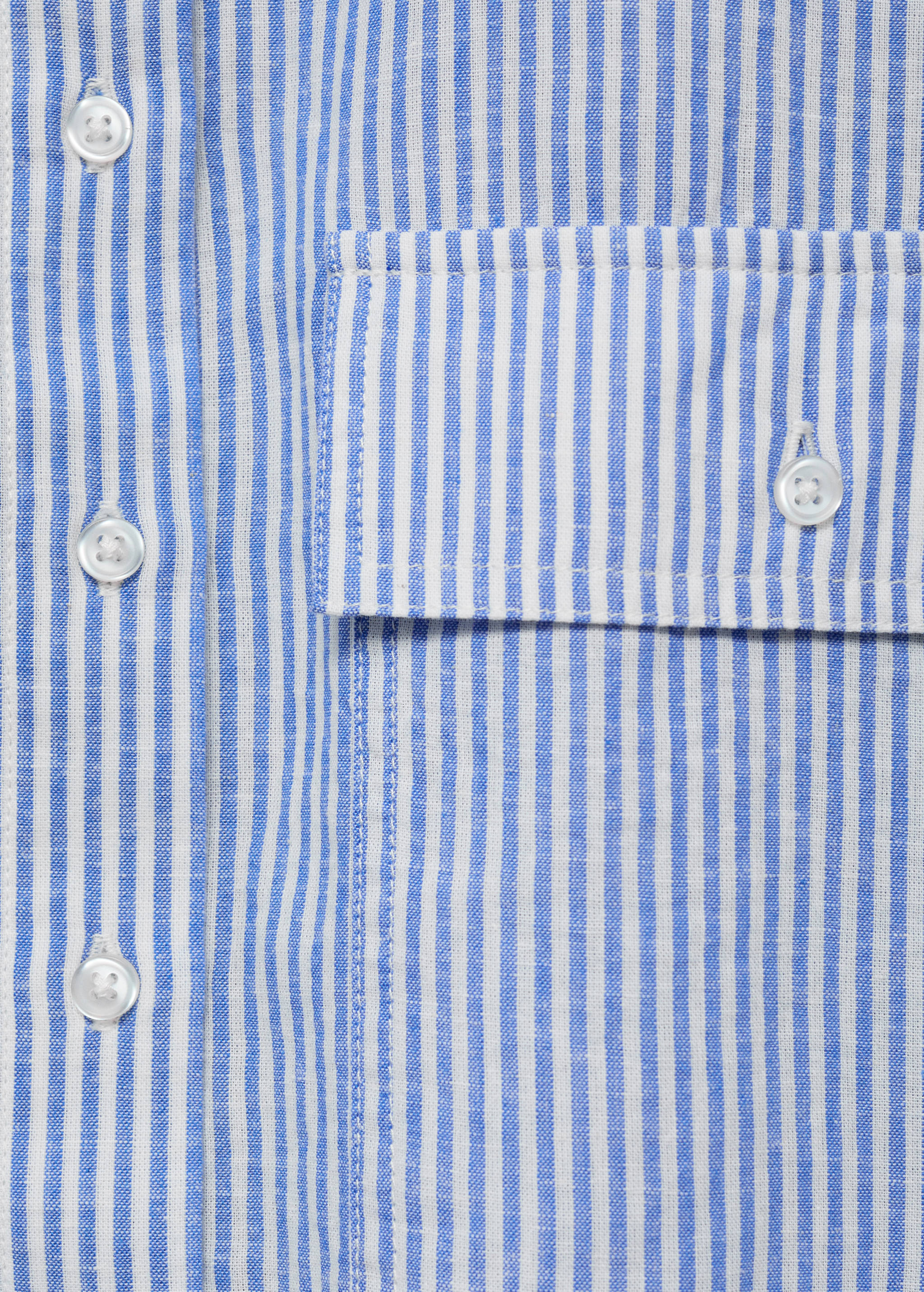 Striped cropped shirt with pockets - Details of the article 8