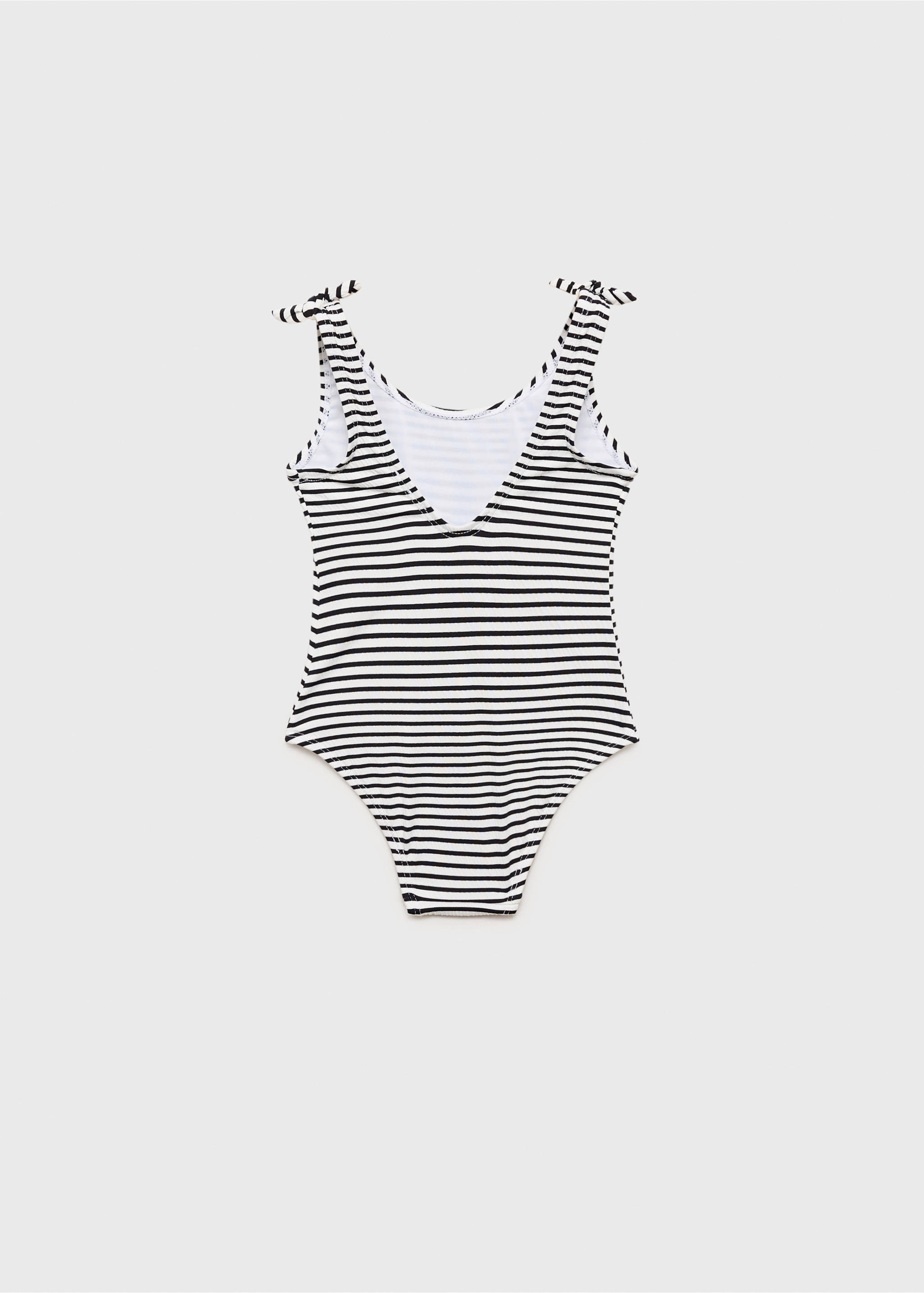 Striped swimsuit - Reverse of the article, Black. Ref: 87097888-00.