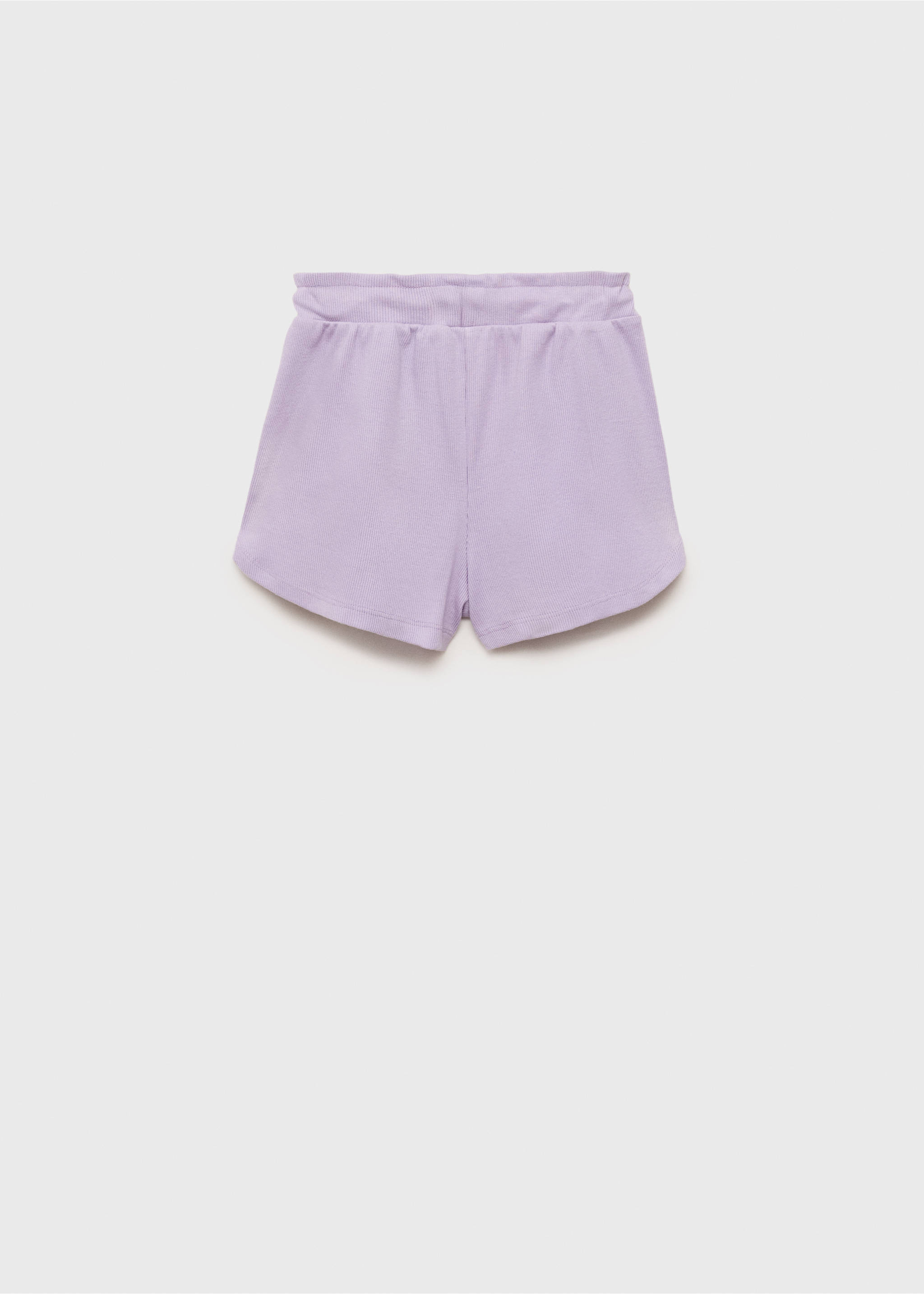 Shorts met elastische tailleband - Achterkant van het artikel, Licht/Pastelpaars. Ref: 87097889-00.
