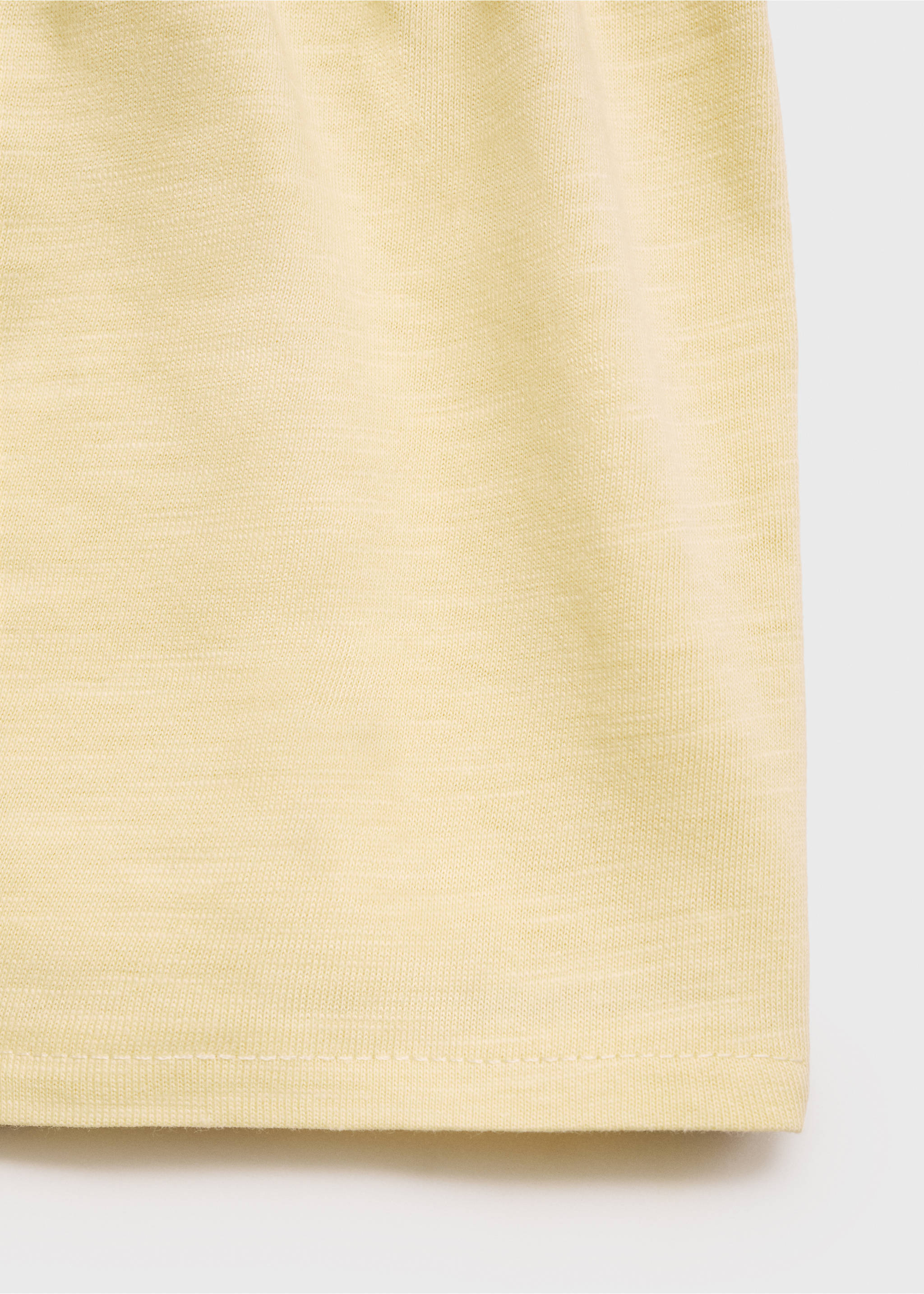 Ruffled shorts - Details of the article 0, Pastel Yellow. Ref: 87097890-00.