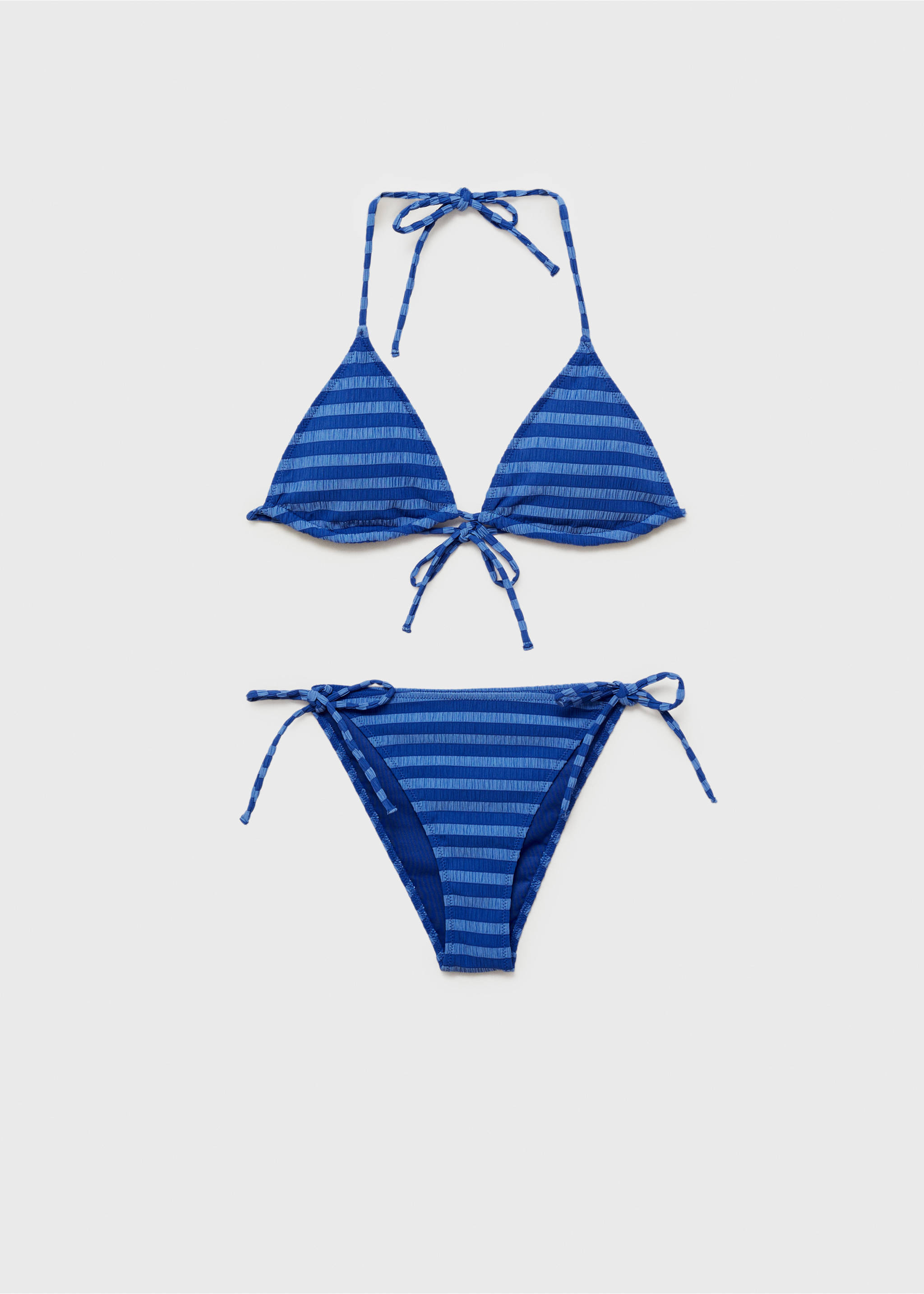 Bikini textura rayas - Artículo sin modelo, Azul marino. Ref: 87097893-00.