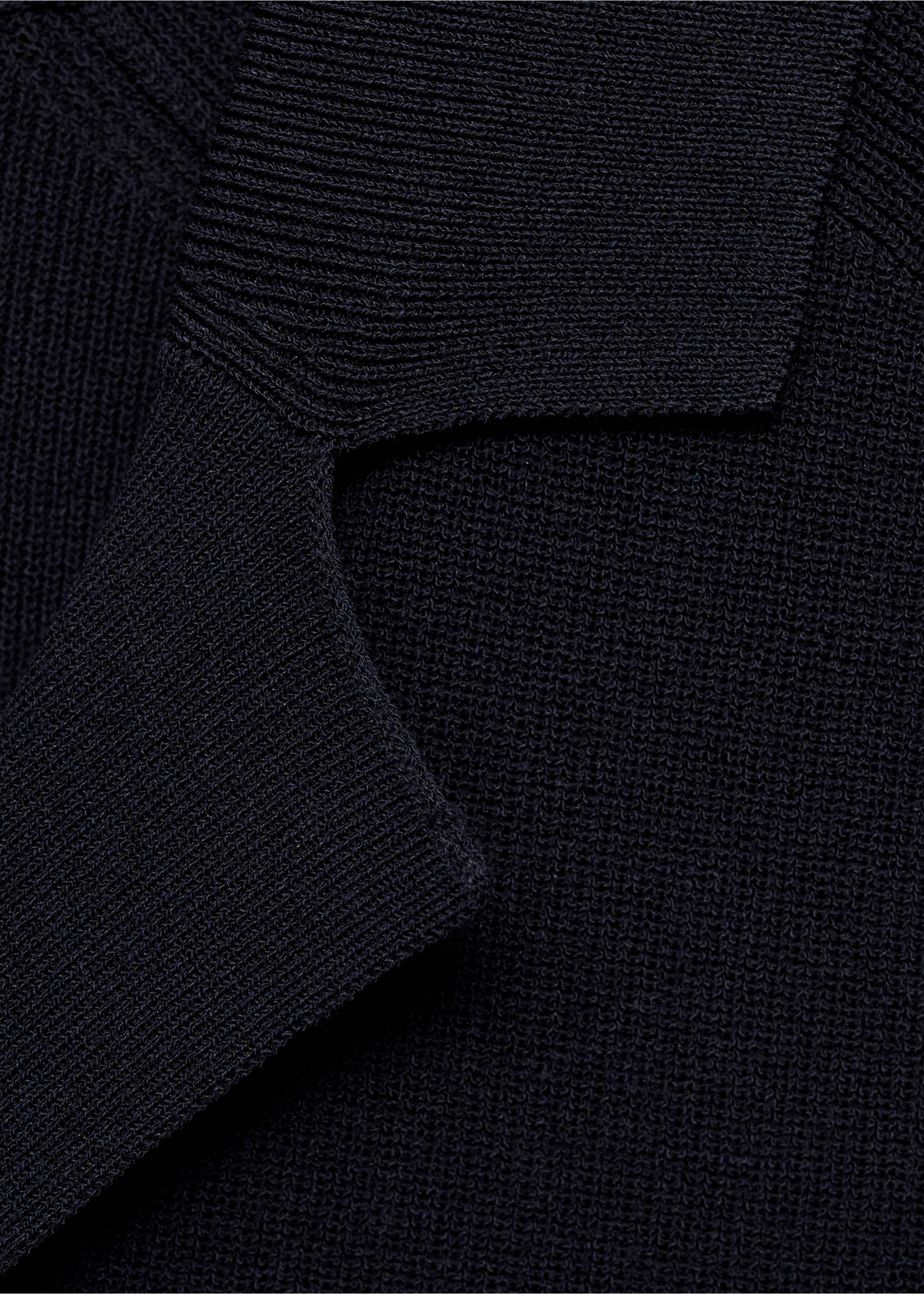 Feinstrick-Hemd - Detail des Artikels 8, Dunkles Marineblau. Ref: 87097896-00.