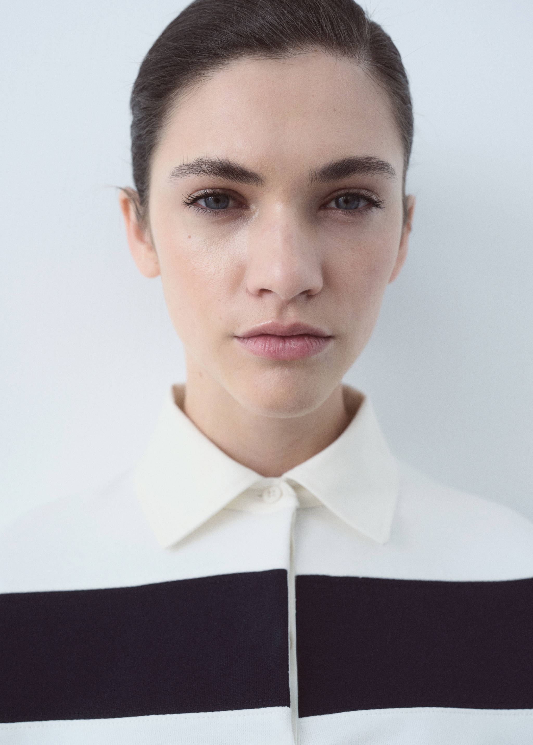 Polokošile s proužky a výšivkou nápisu - Detail zboží 2