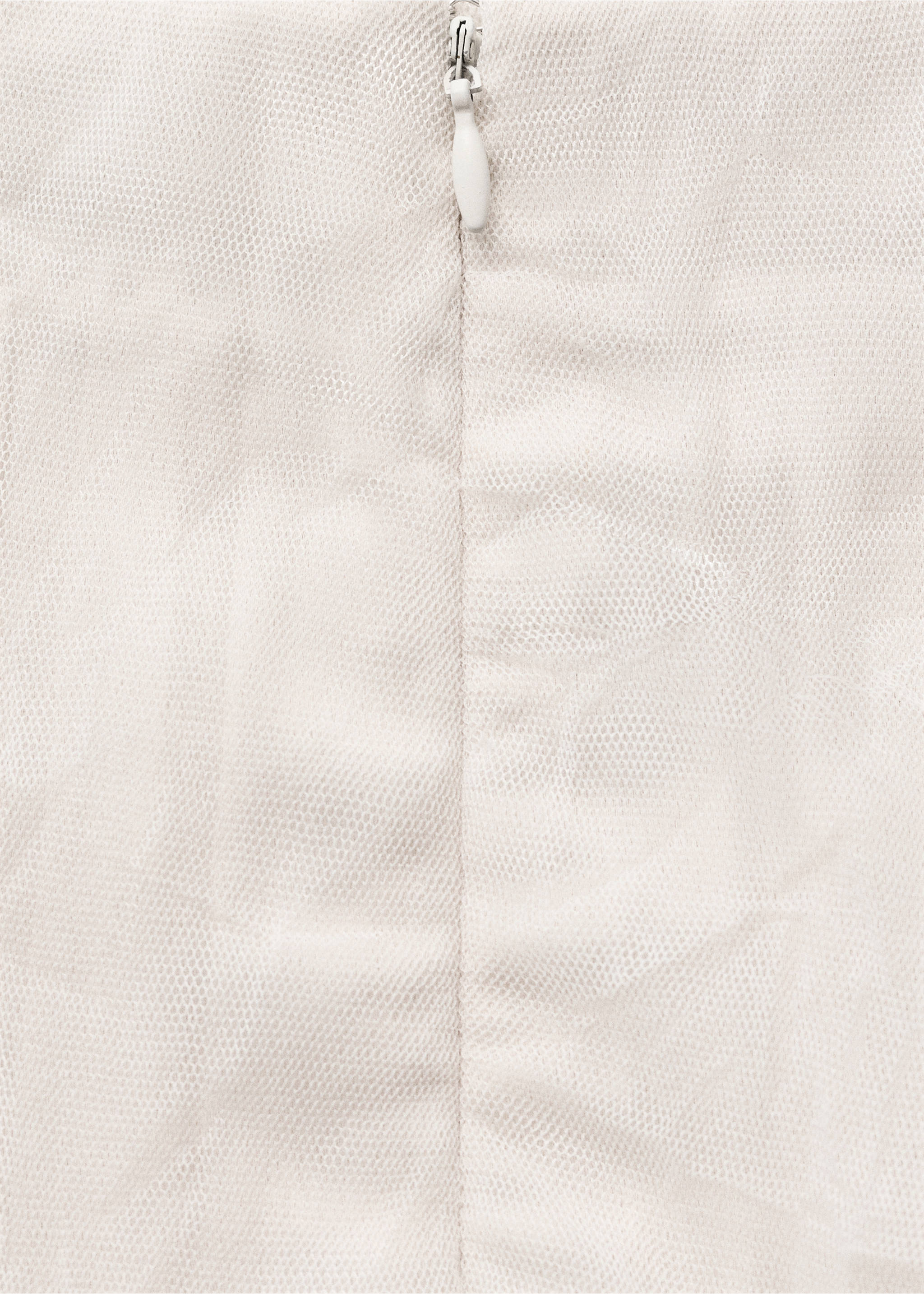 Falda recta tul - Detalle del artículo 8, Blanco roto. Ref: 87097905-00.