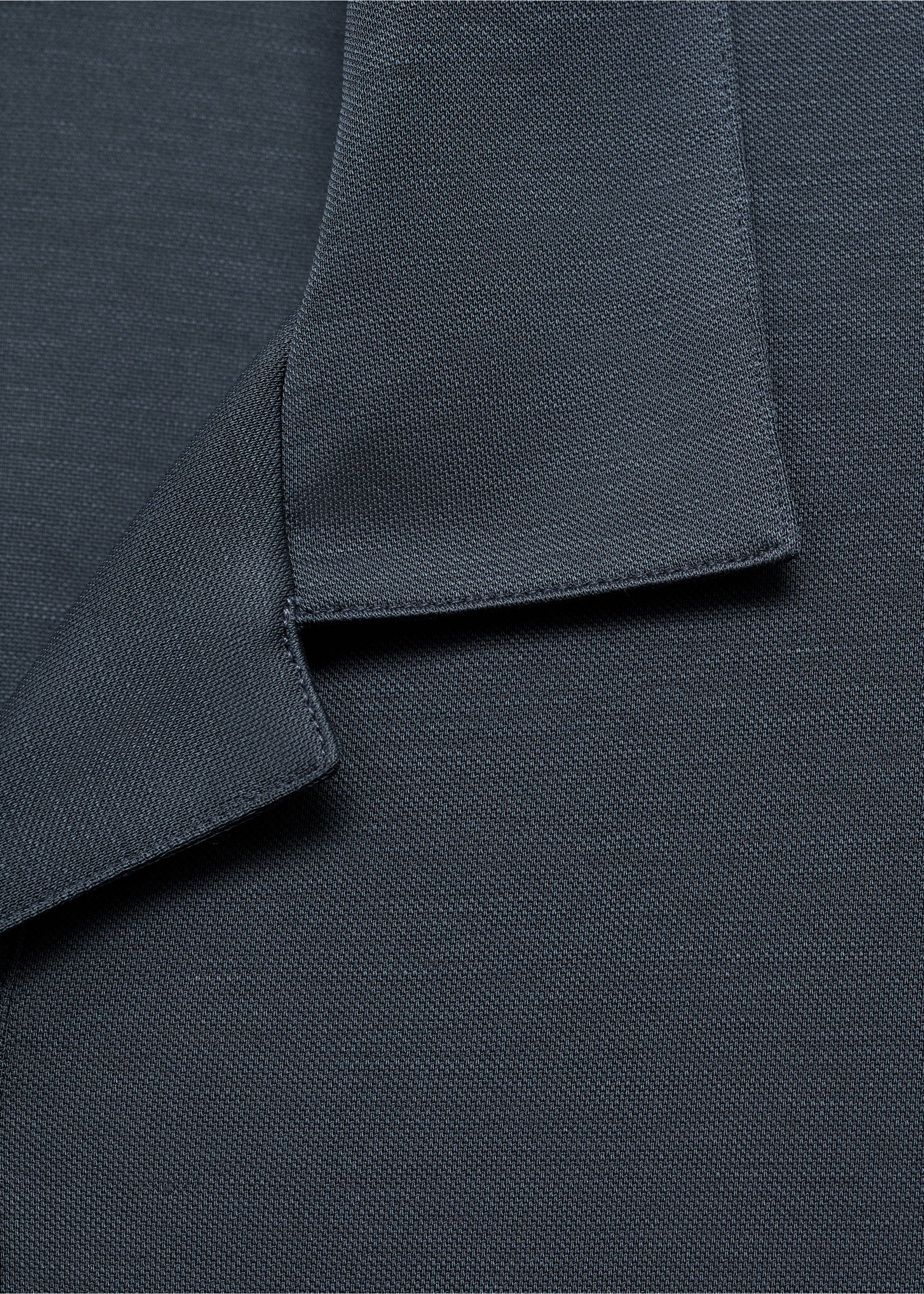 Polo cuello bowing lyocell - Detalle del artículo 8, Azul petróleo. Ref: 87097907-00.