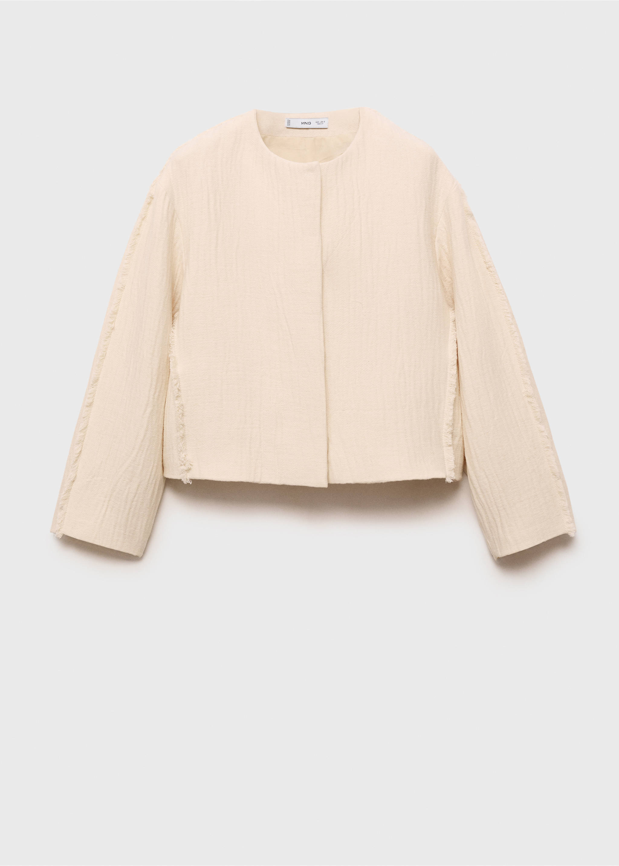 Giacca oversize cotone - Articolo senza modello, Sabbia. Ref: 87097908-00.