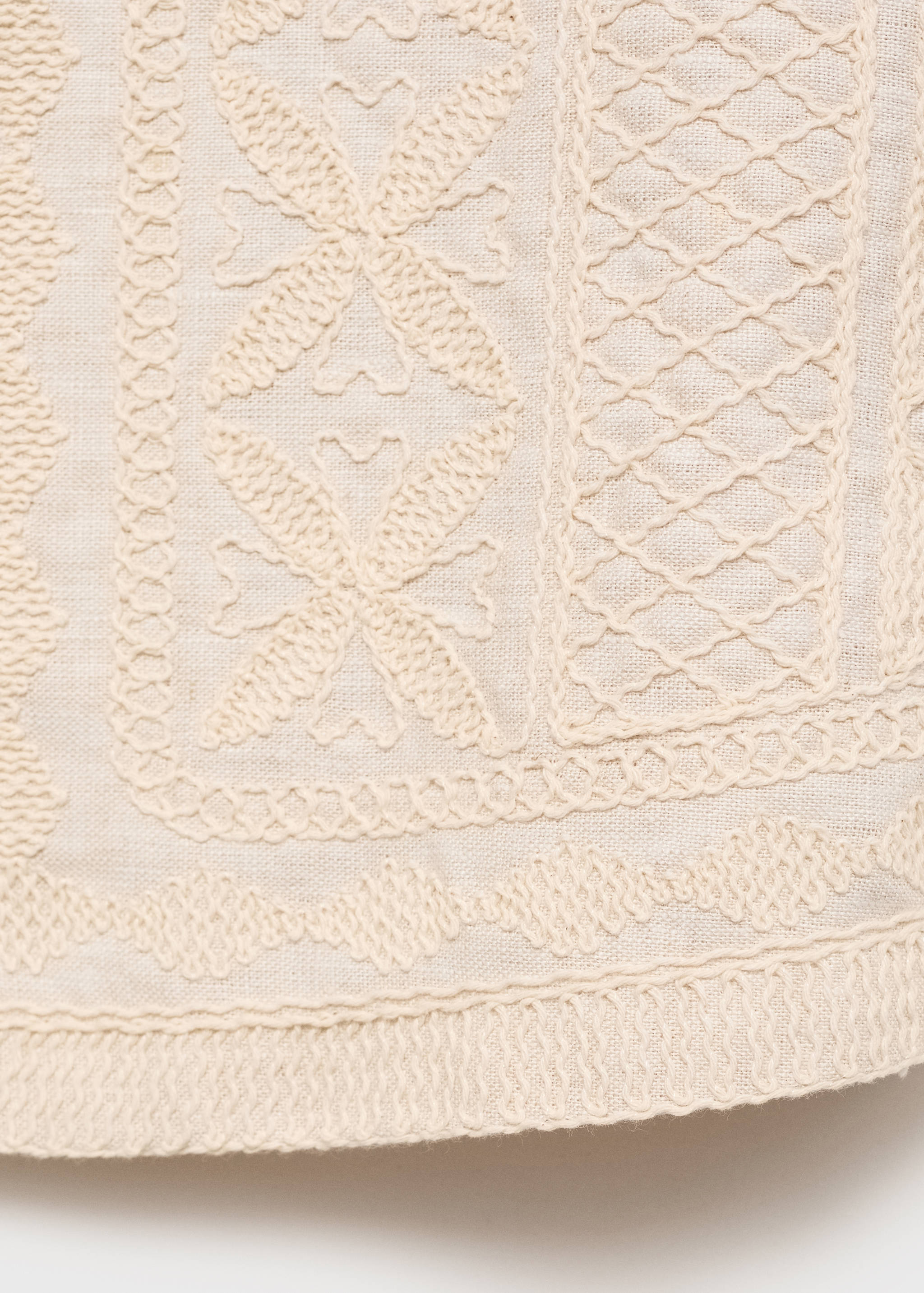 Embroidered linen waistcoat - Details of the article 0