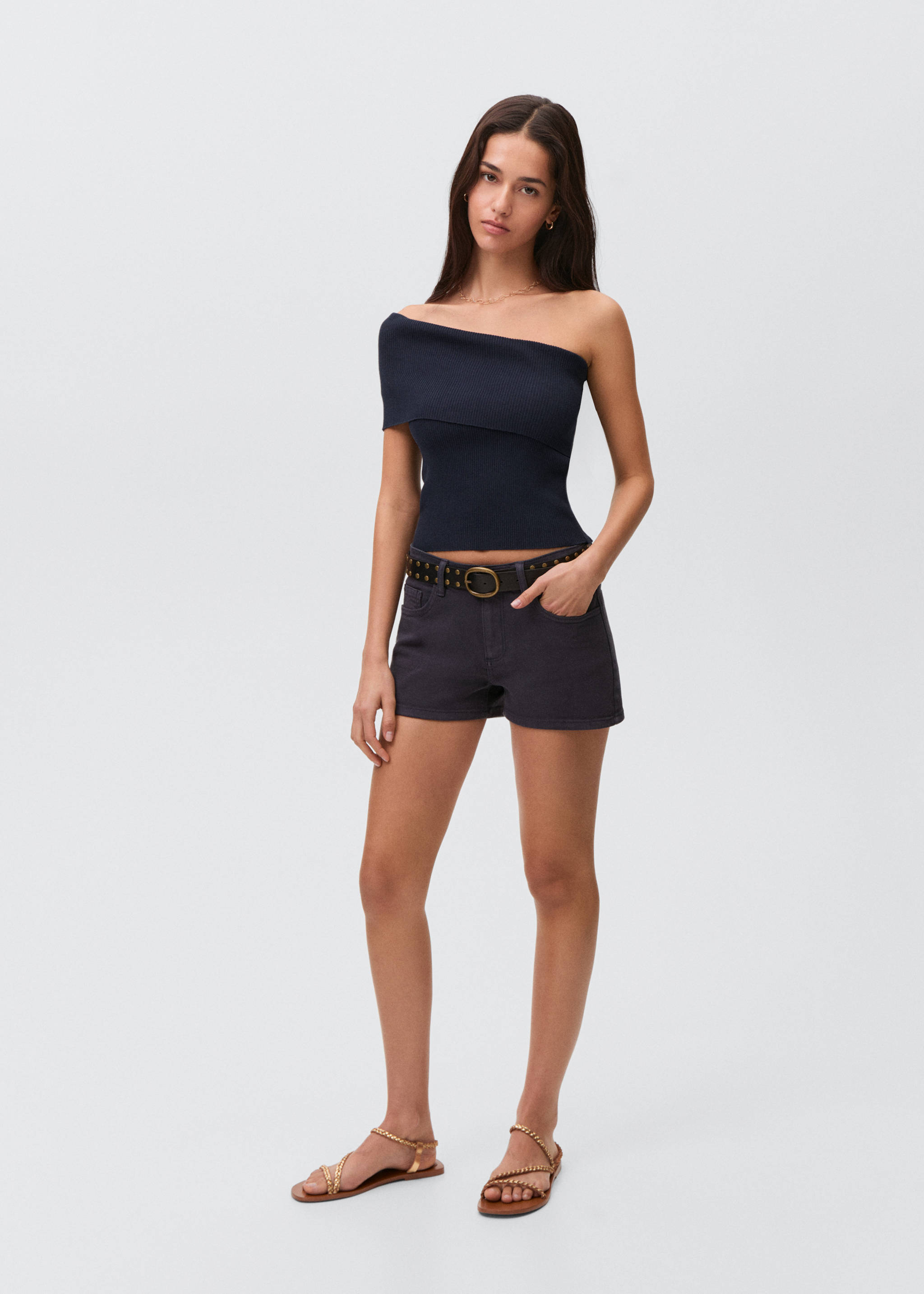Asymmetrisches Top, schulterfrei - Allgemeine Ansicht