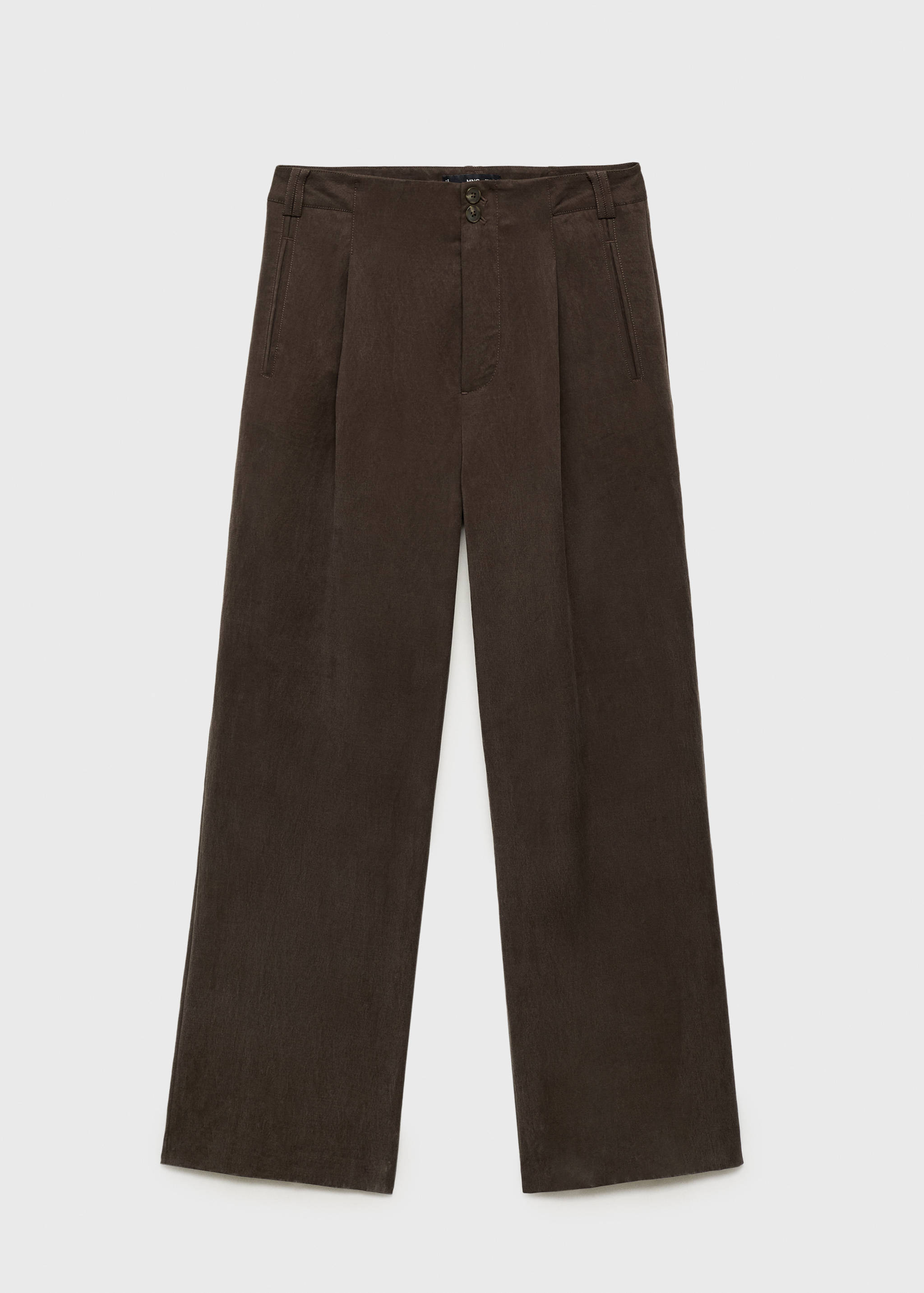 Pantalón lyocell recto pinzas - Artículo sin modelo