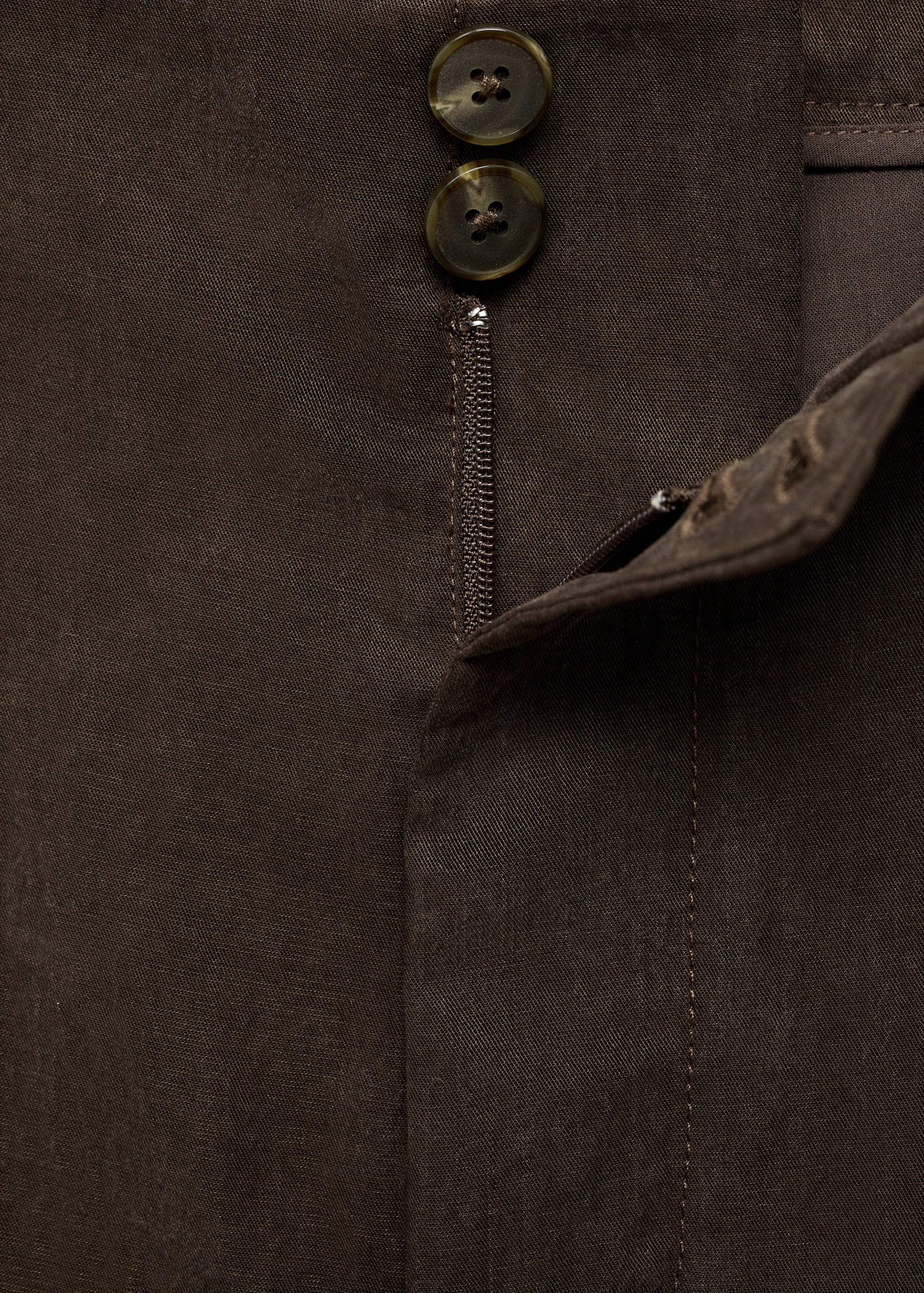 Pantalón lyocell recto pinzas - Detalle del artículo 0