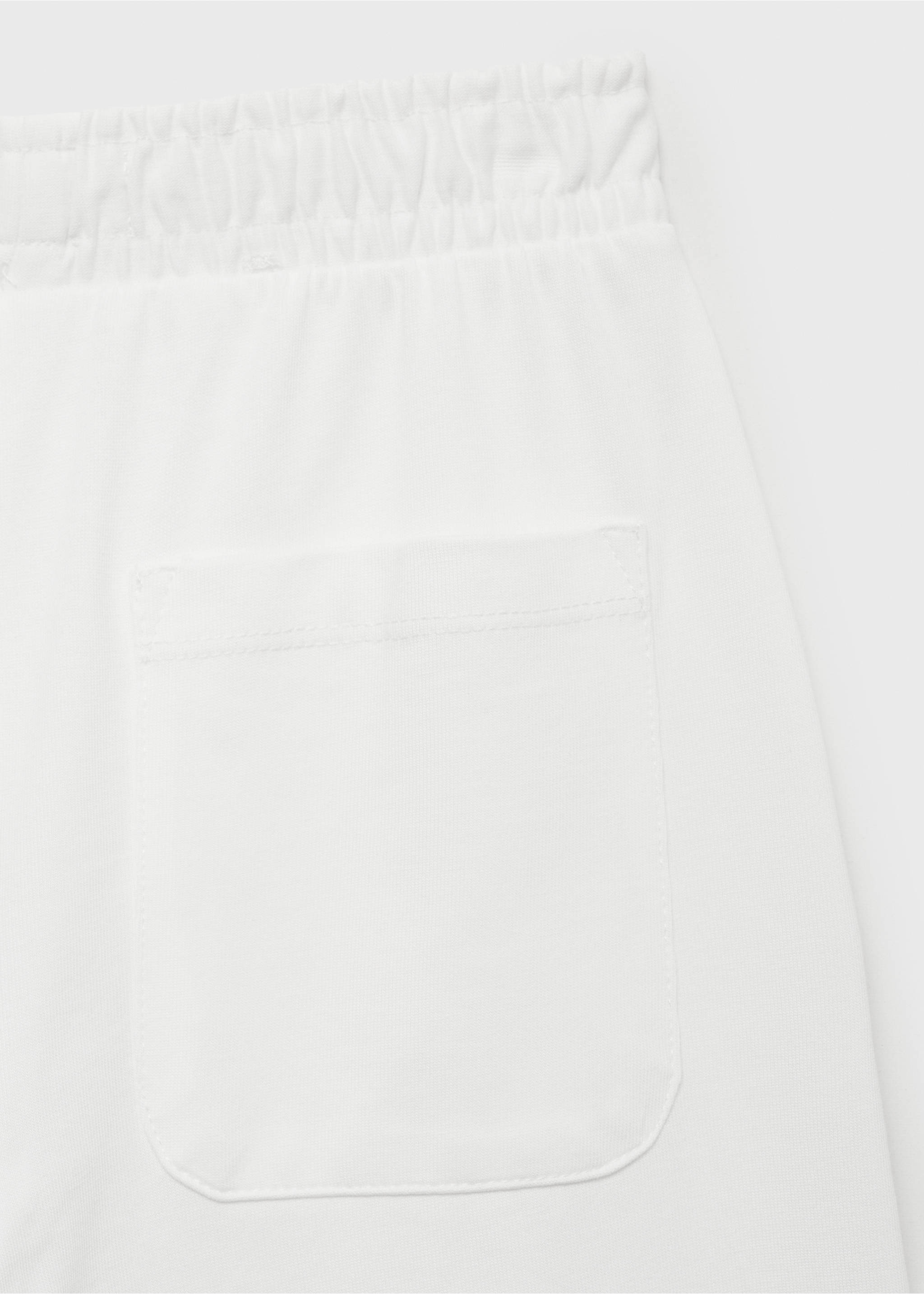 Elastic waist trousers - Details of the article 0, Off White. Ref: 87098263-00.