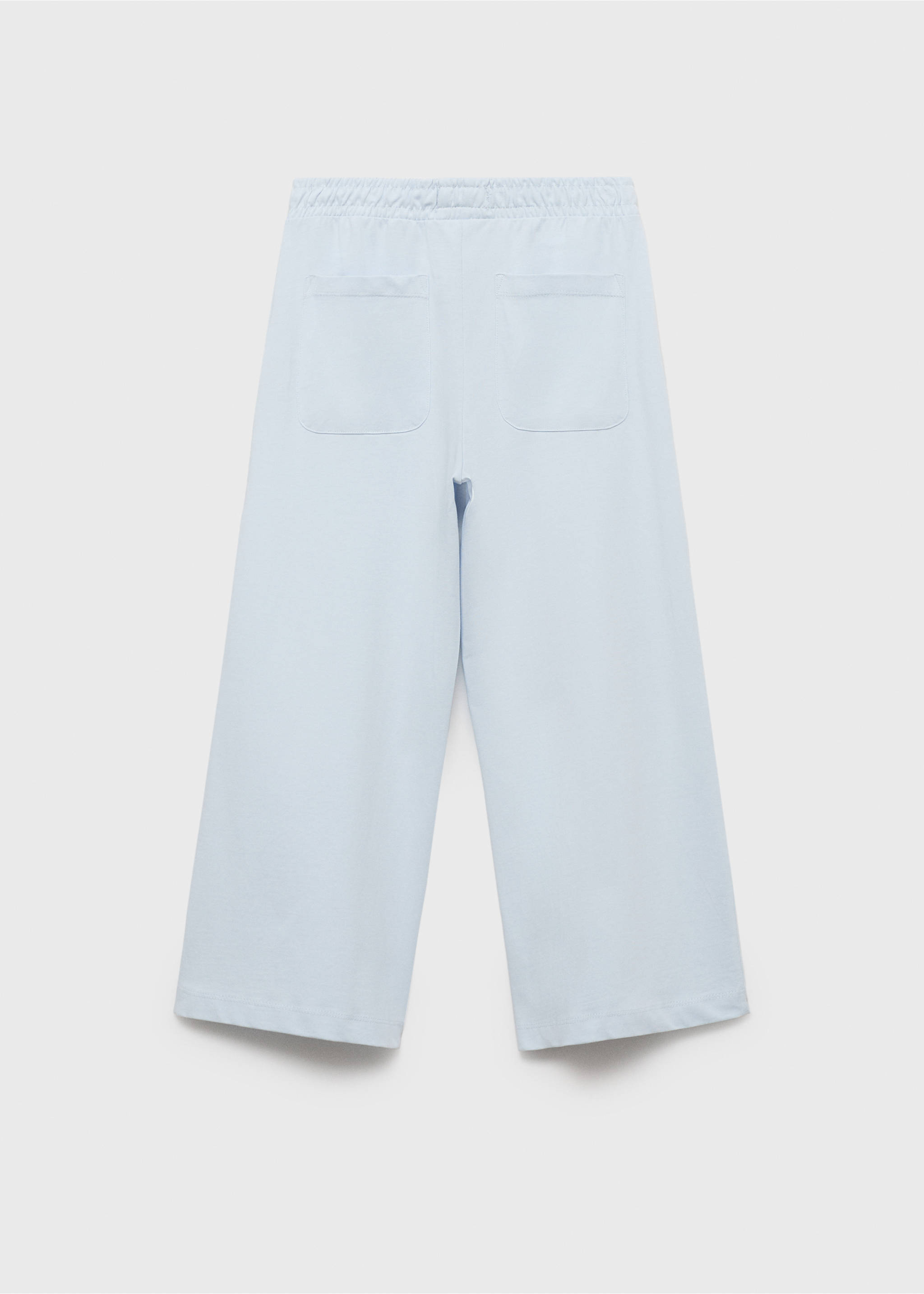 Elastic waist trousers - Reverse of the article, Sky Blue. Ref: 87098263-00.