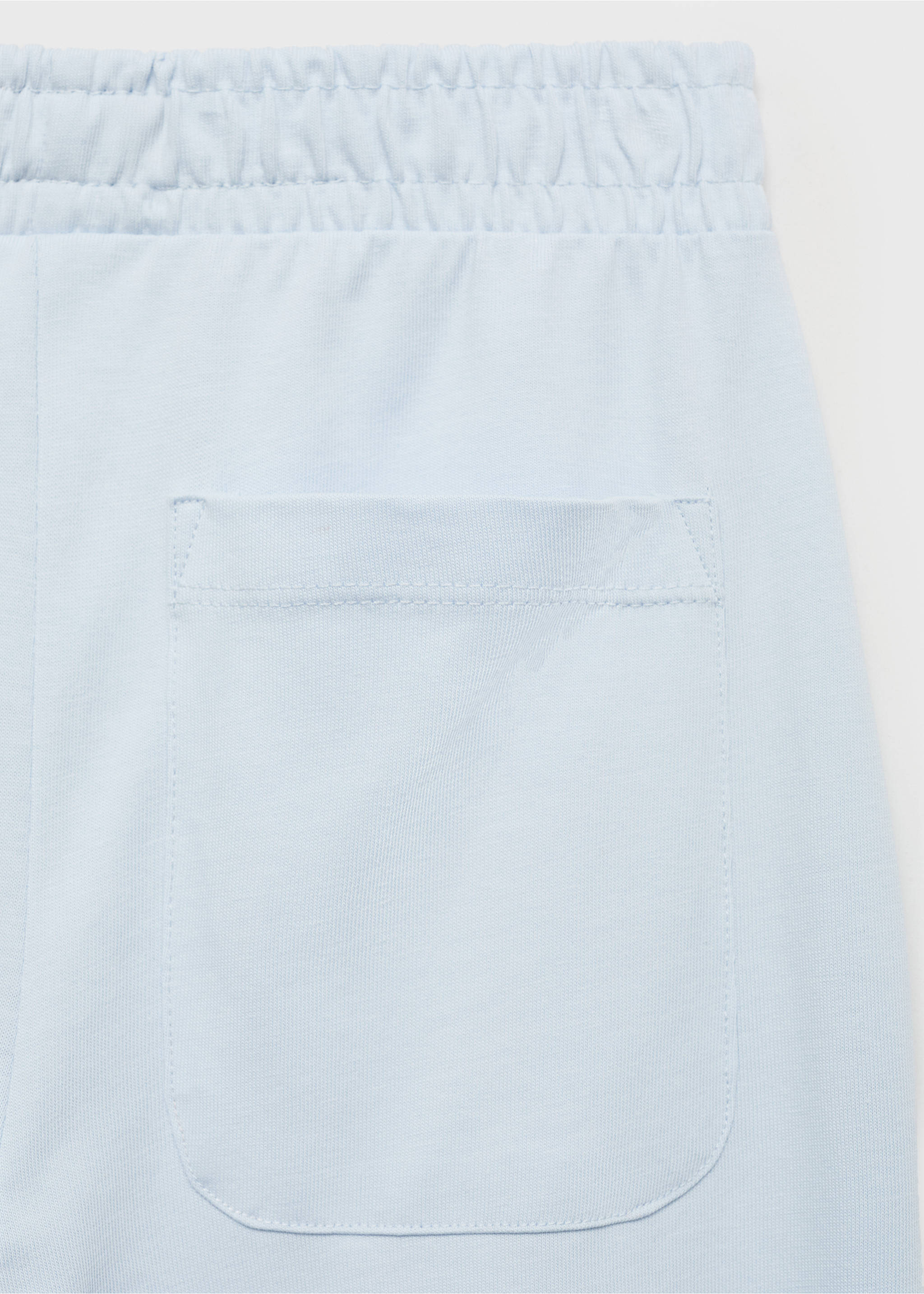 Elastic waist trousers - Details of the article 0, Sky Blue. Ref: 87098263-00.