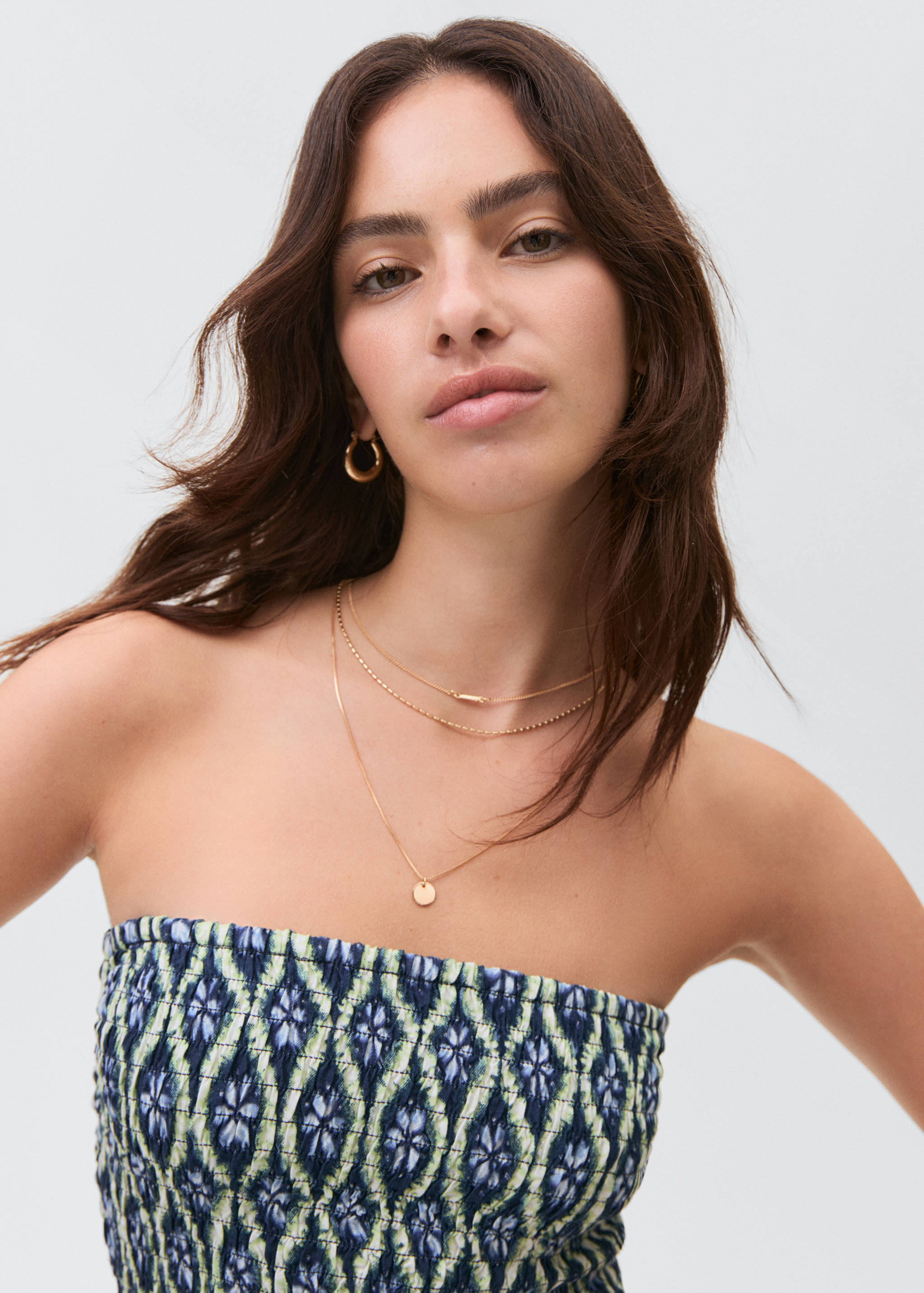 Robe bustier imprimée - Détail de l'article 1