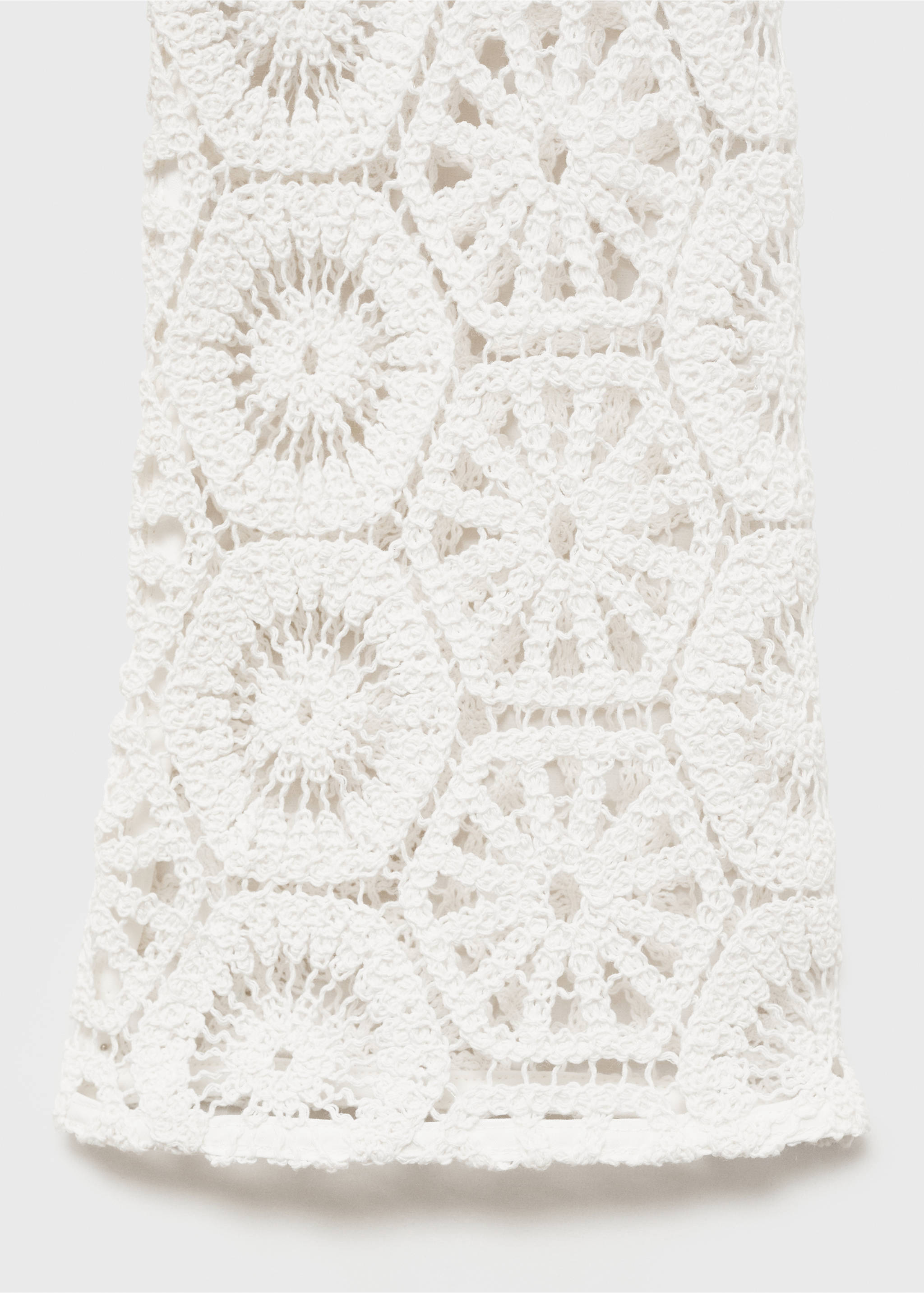 Vestito crochet trasparente - Dettaglio dell'articolo 8, Bianco sporco. Ref: 87098265-00.