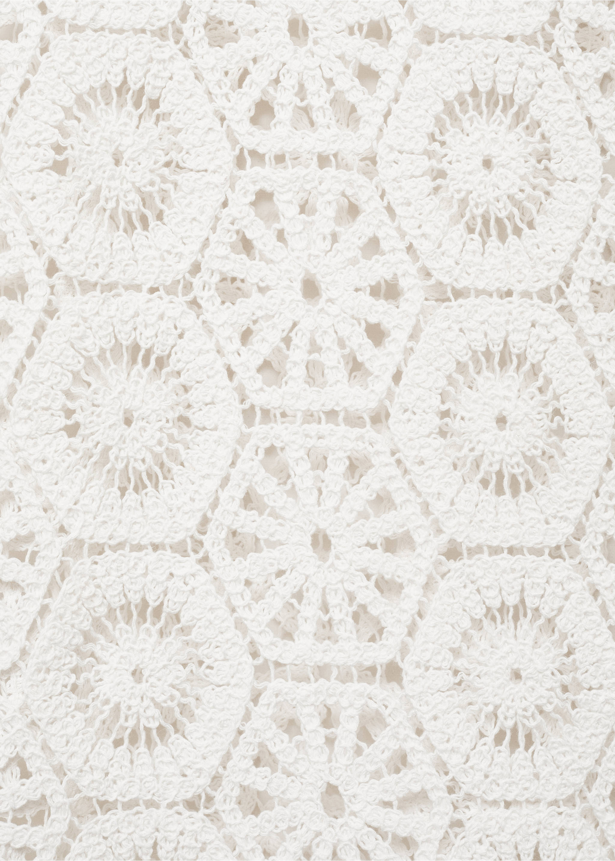 Vestito crochet trasparente - Dettaglio dell'articolo 0, Bianco sporco. Ref: 87098265-00.