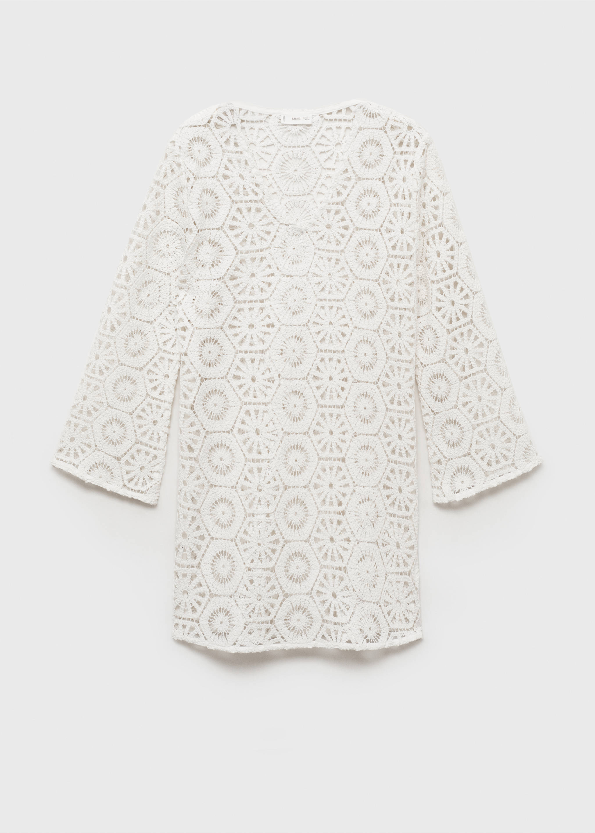 Vestito crochet trasparente - Articolo senza modello, Bianco sporco. Ref: 87098265-00.