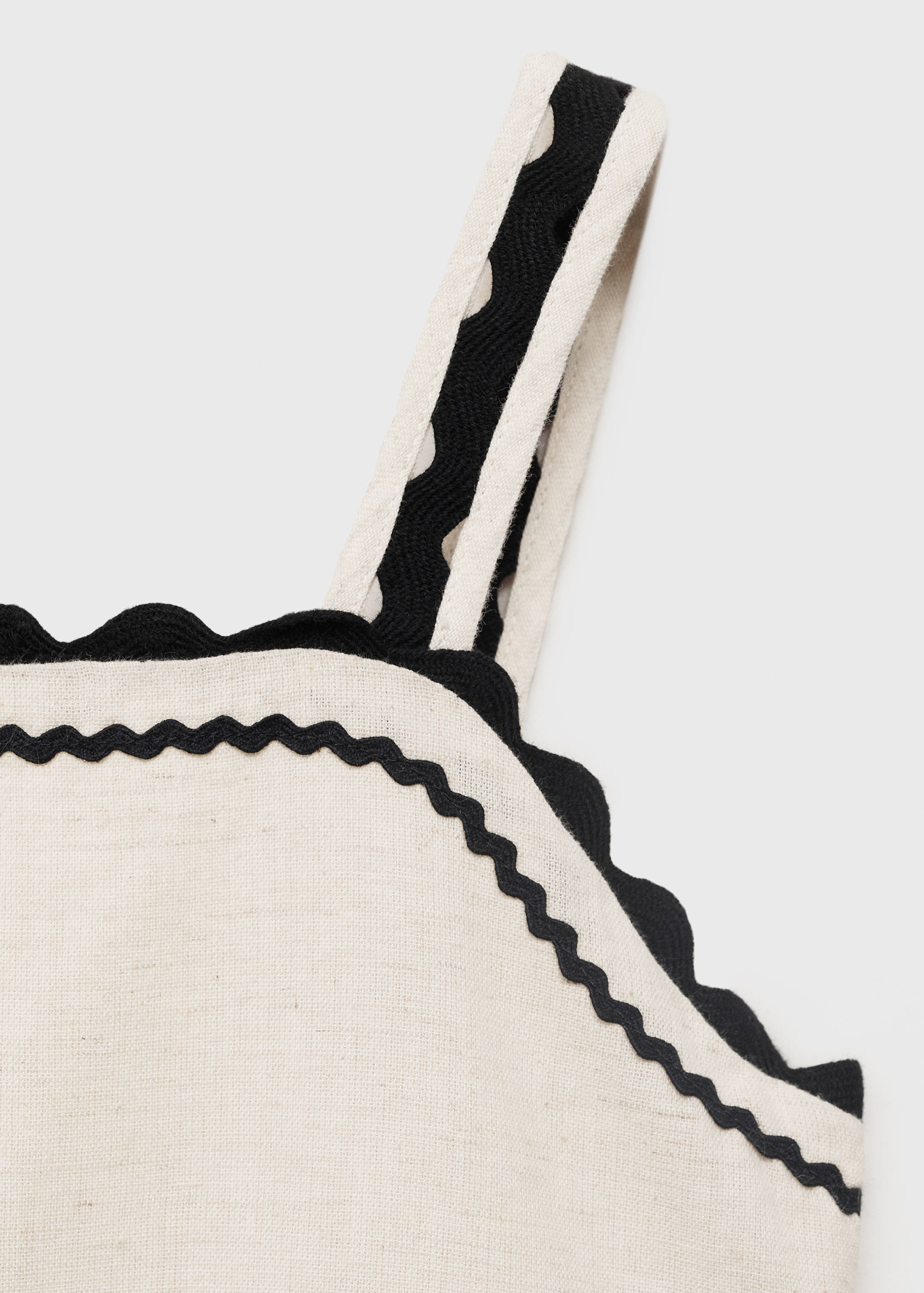Linen dress with wave design - Details of the article 8