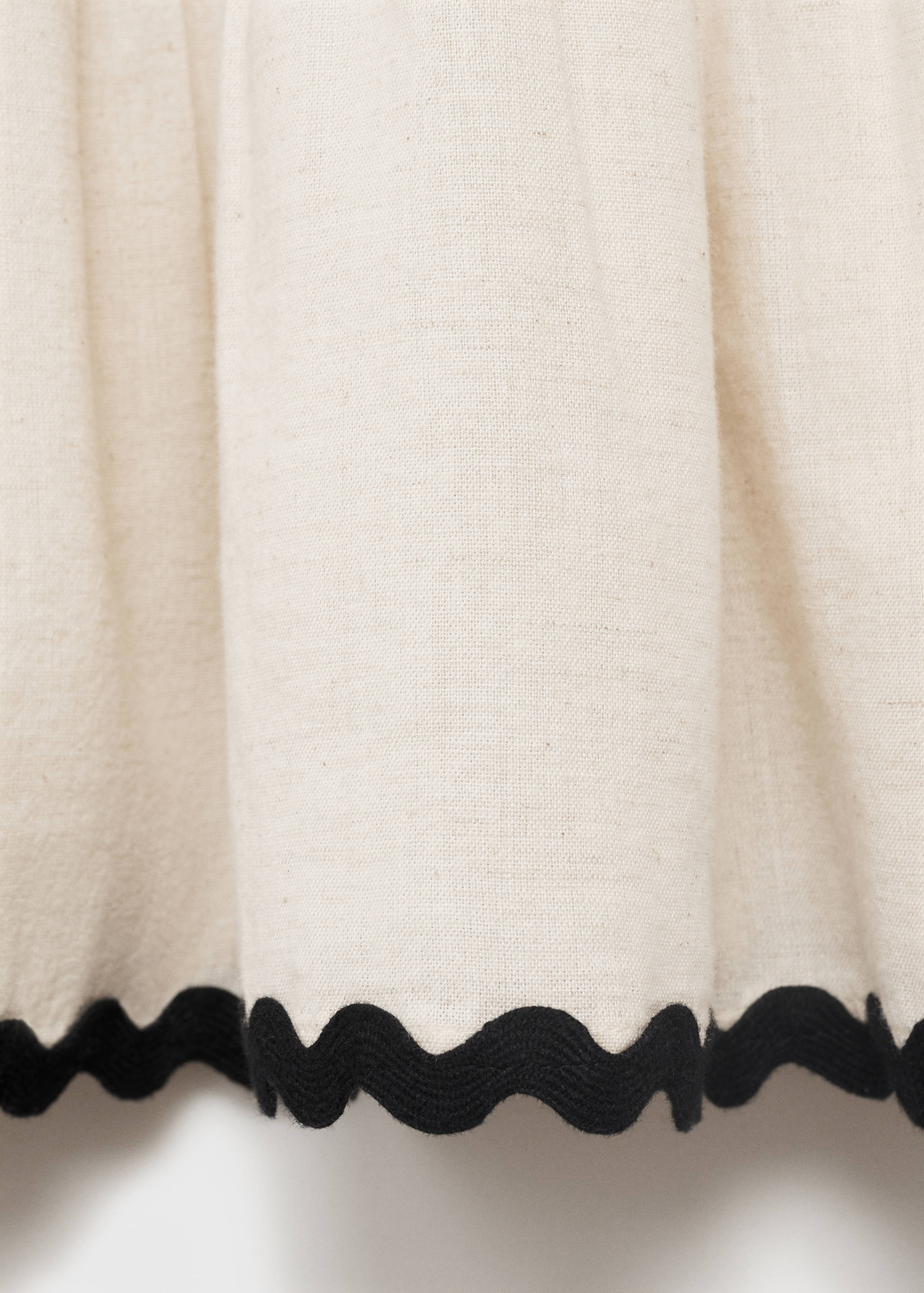 Linen dress with wave design - Details of the article 0