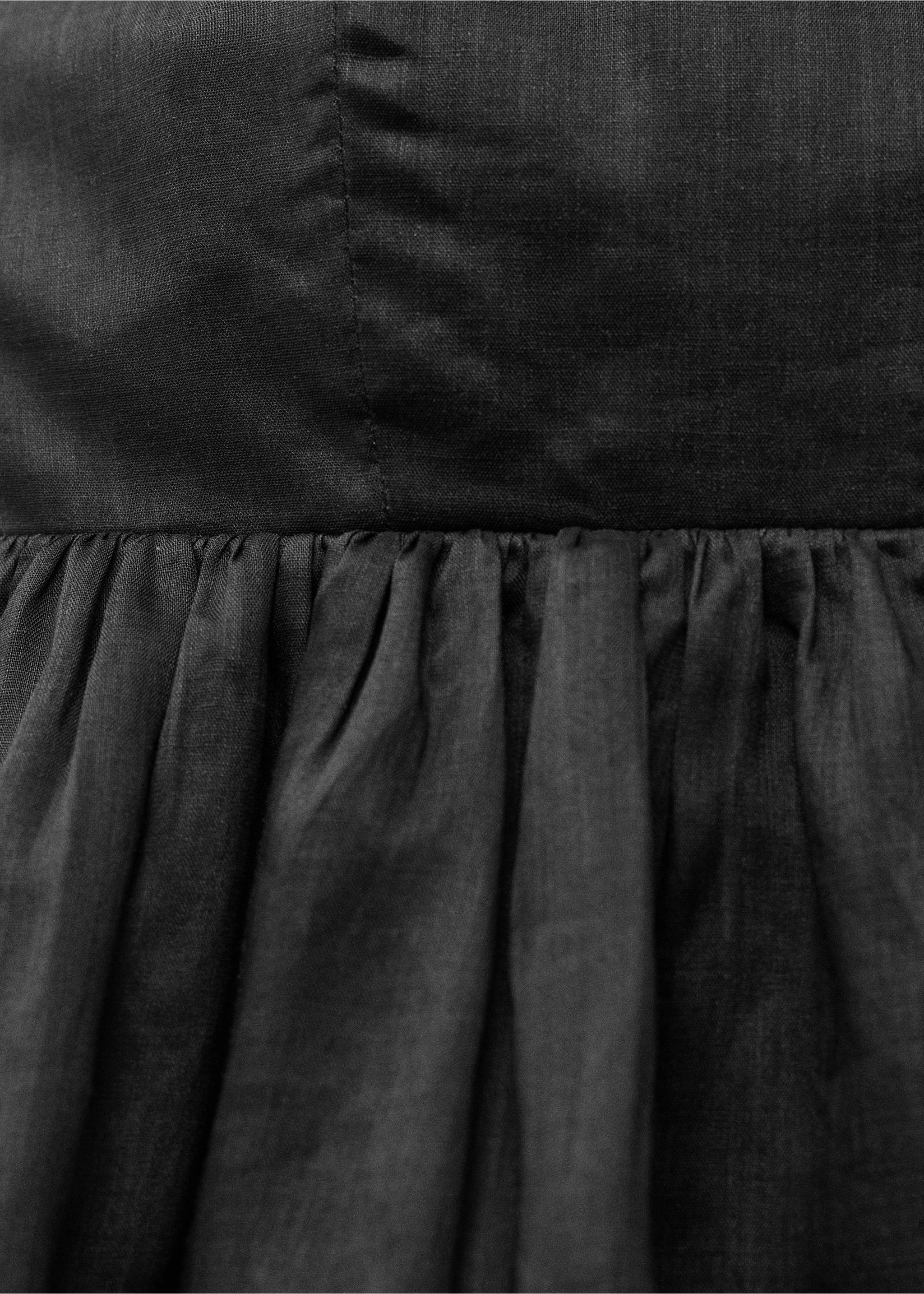 Top a palloncino ramio - Dettaglio dell'articolo 8, Nero. Ref: 87098274-00.
