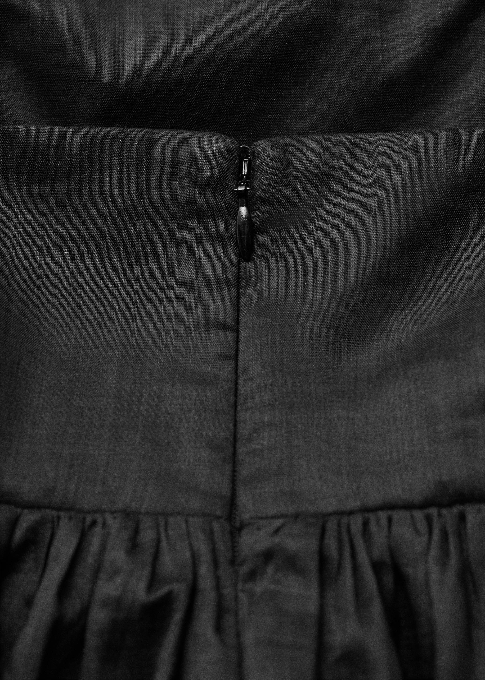 Top a palloncino ramio - Dettaglio dell'articolo 0, Nero. Ref: 87098274-00.