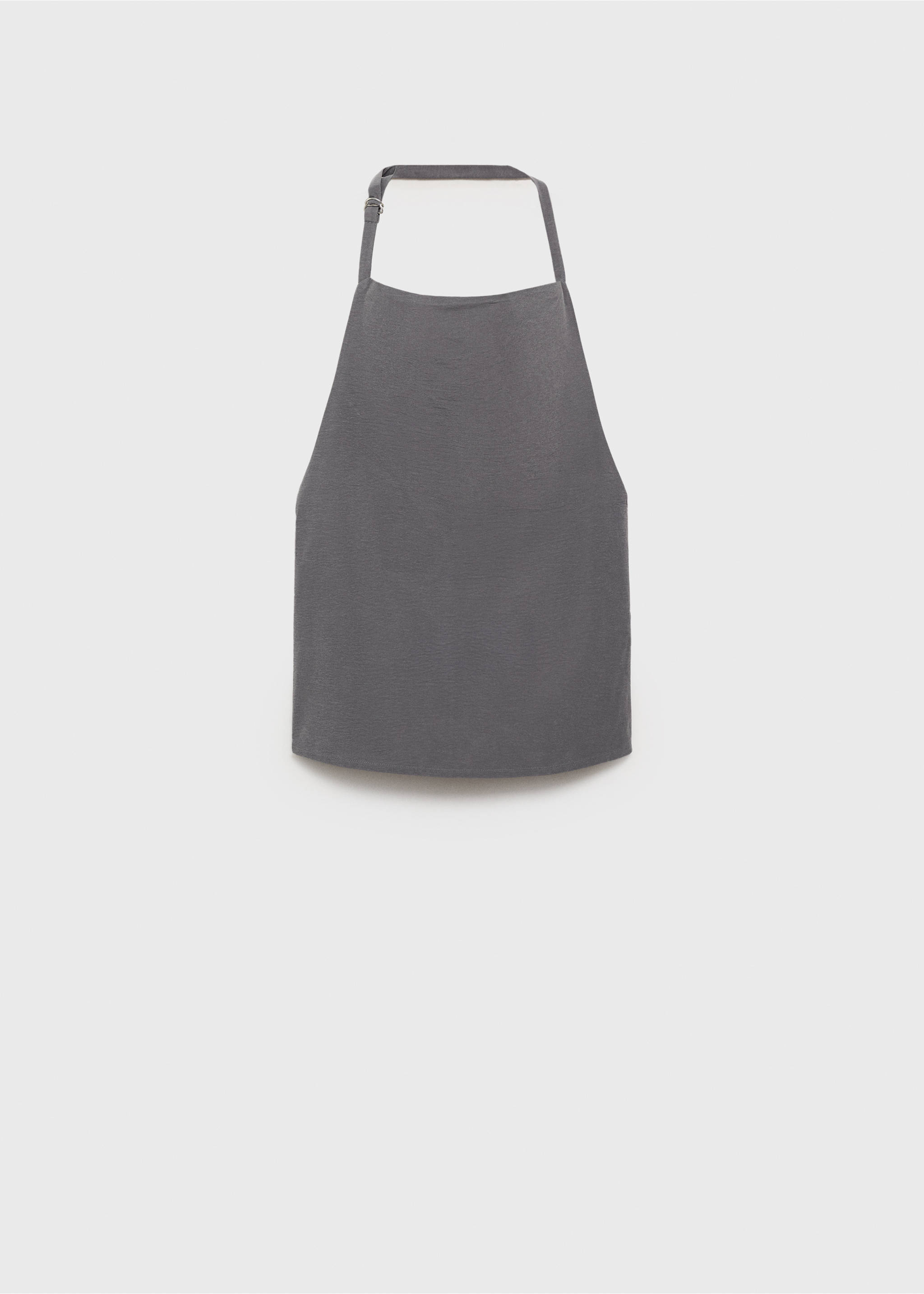 Open-back draped top - Article without model, Grey. Ref: 87098644-00.