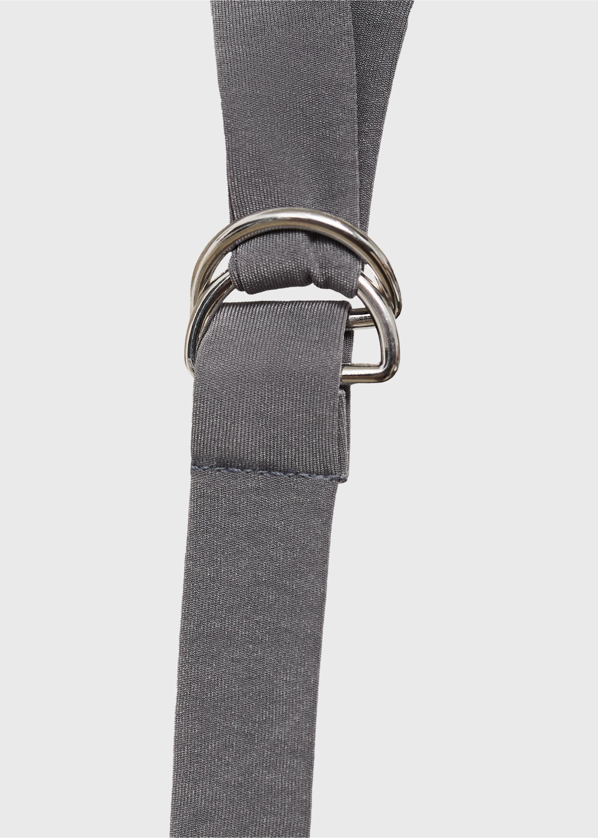 Open-back draped top - Details of the article 8, Grey. Ref: 87098644-00.