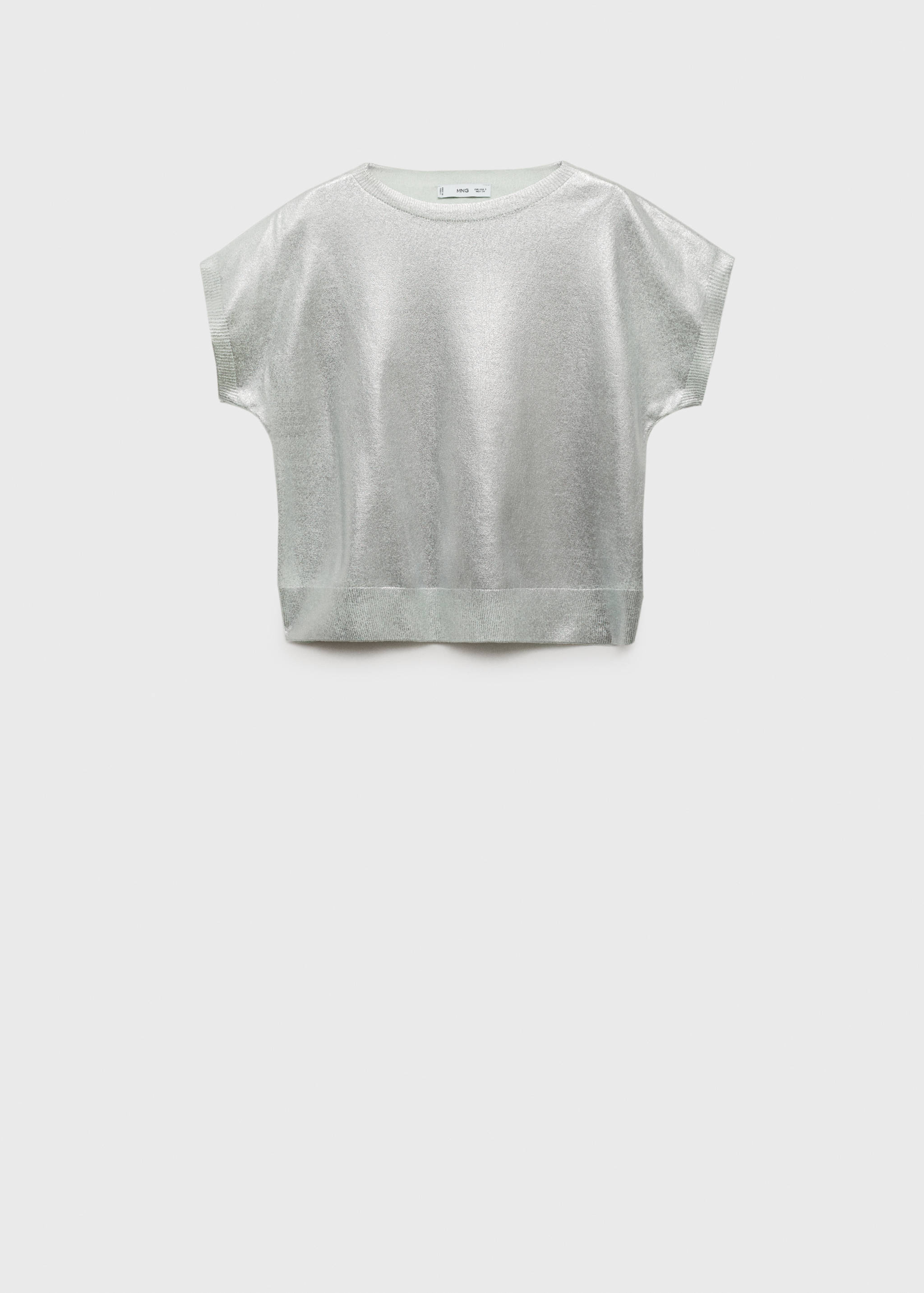 Pull maille foil manches courtes - Article sans modèle