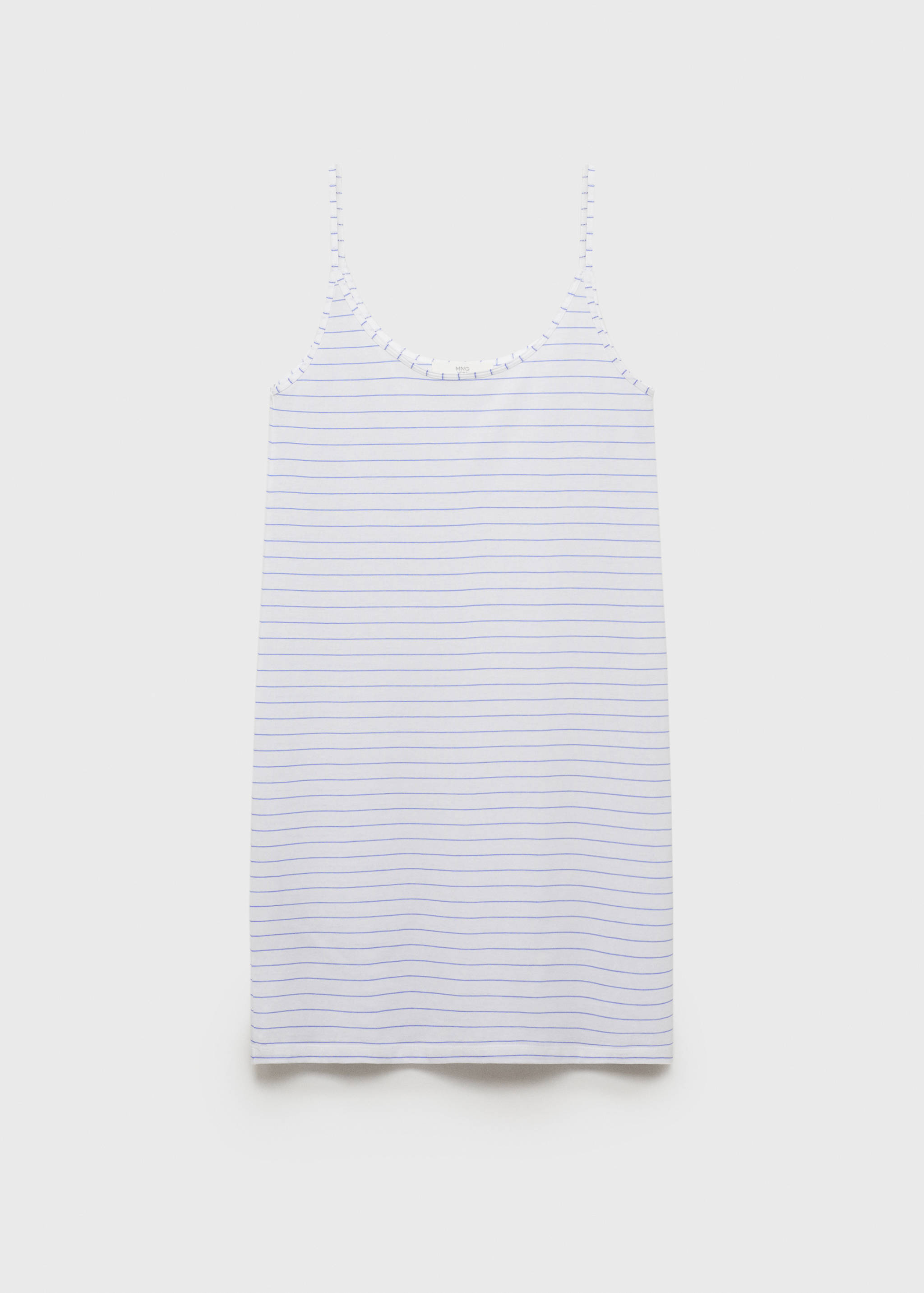 Baumwoll-Nachthemd mit Streifen - Artikel ohne Model