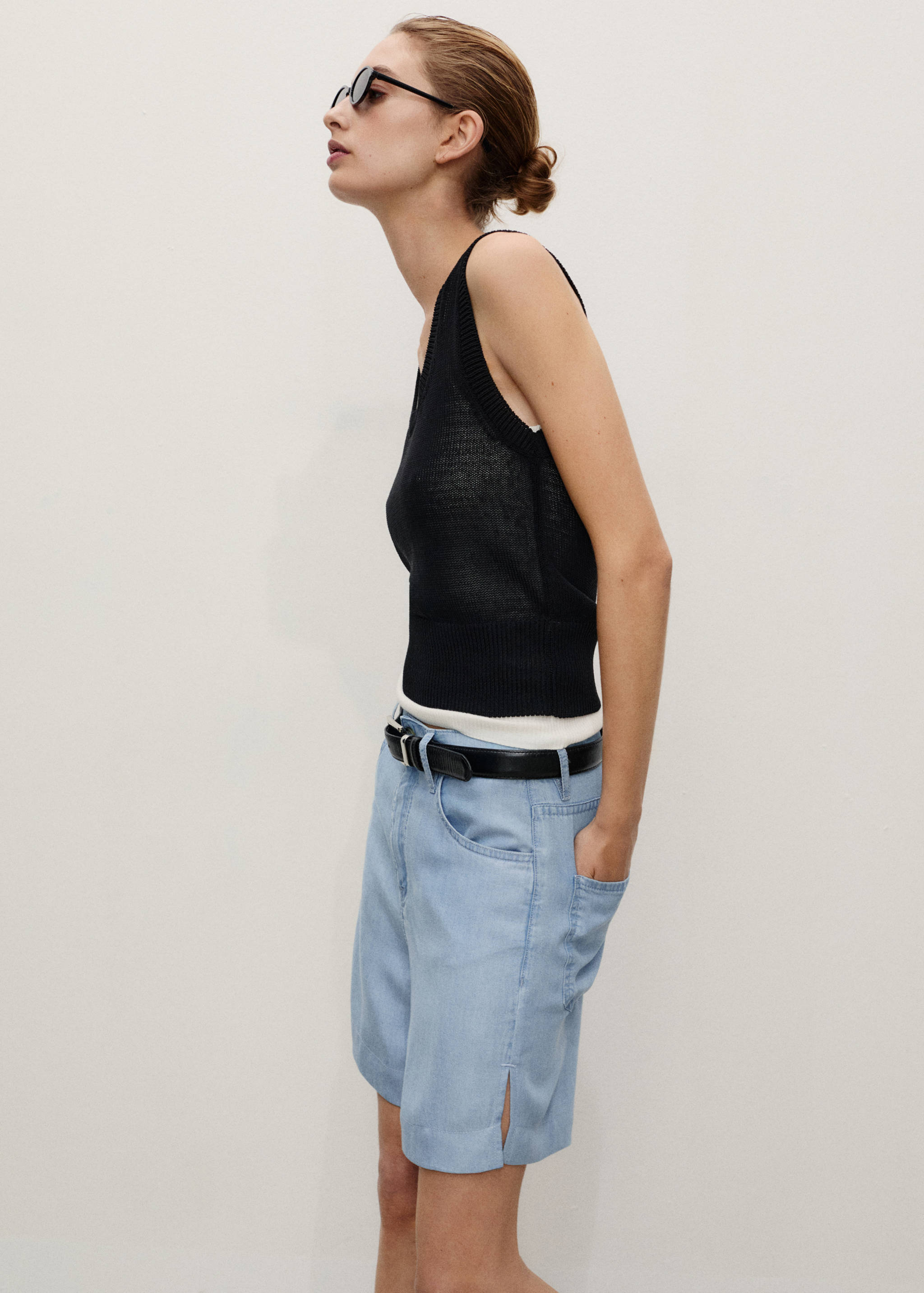 Bermudas lyocell rectas - Detalle del artículo 1