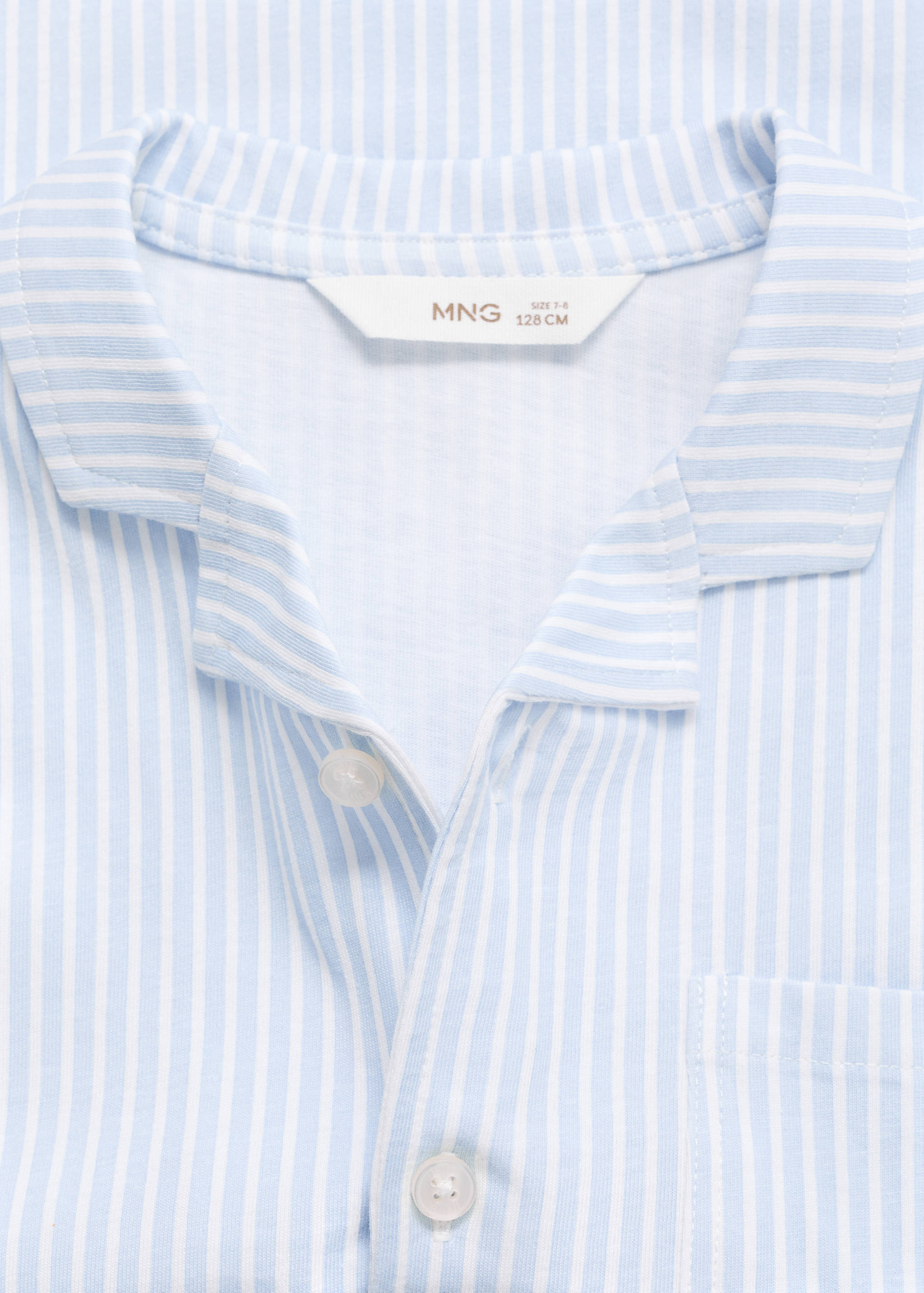 Striped short pyjamas - Details of the article 8