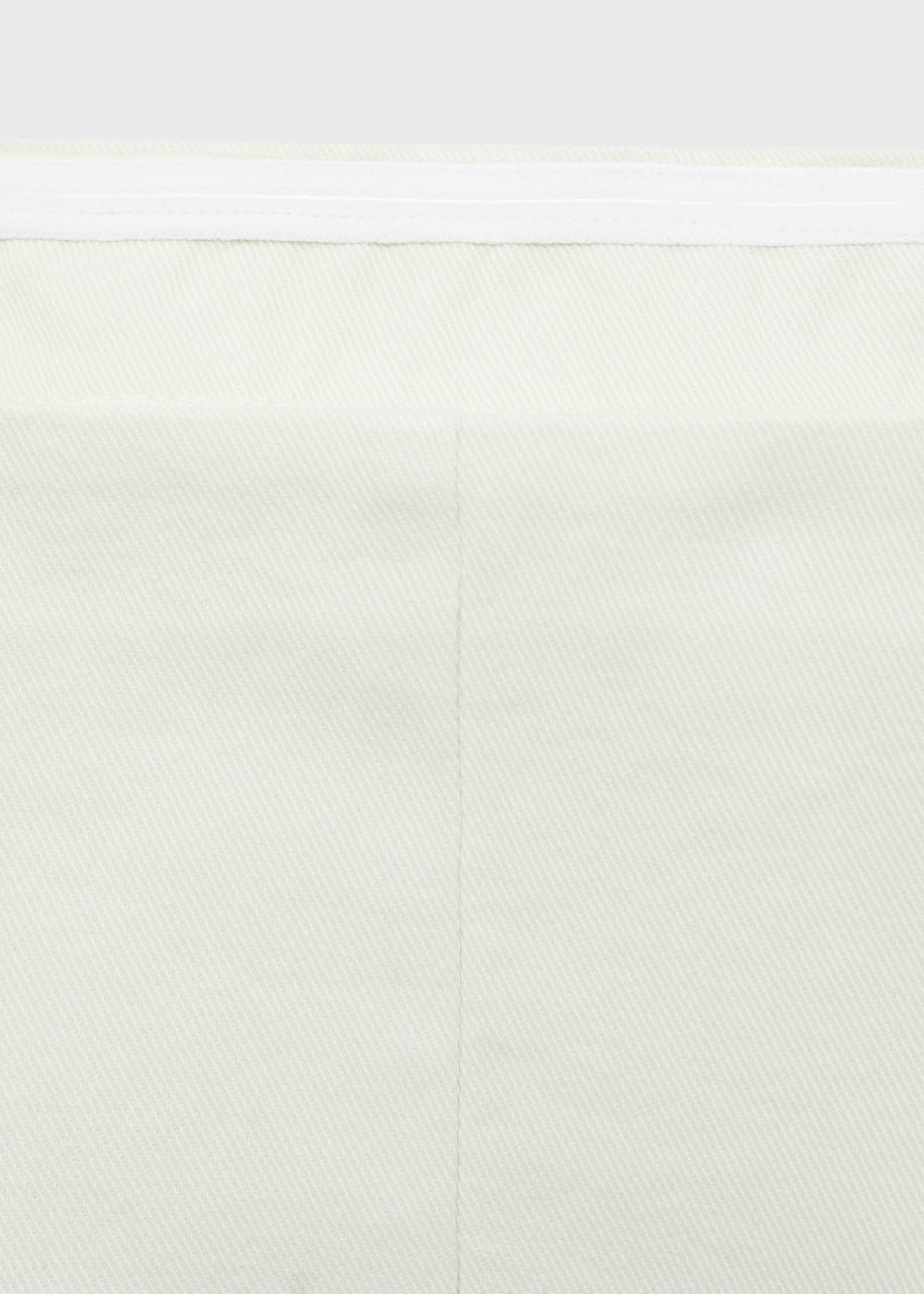 Strapless flared top - Details of the article 8, Pastel Green. Ref: 87099064-00.