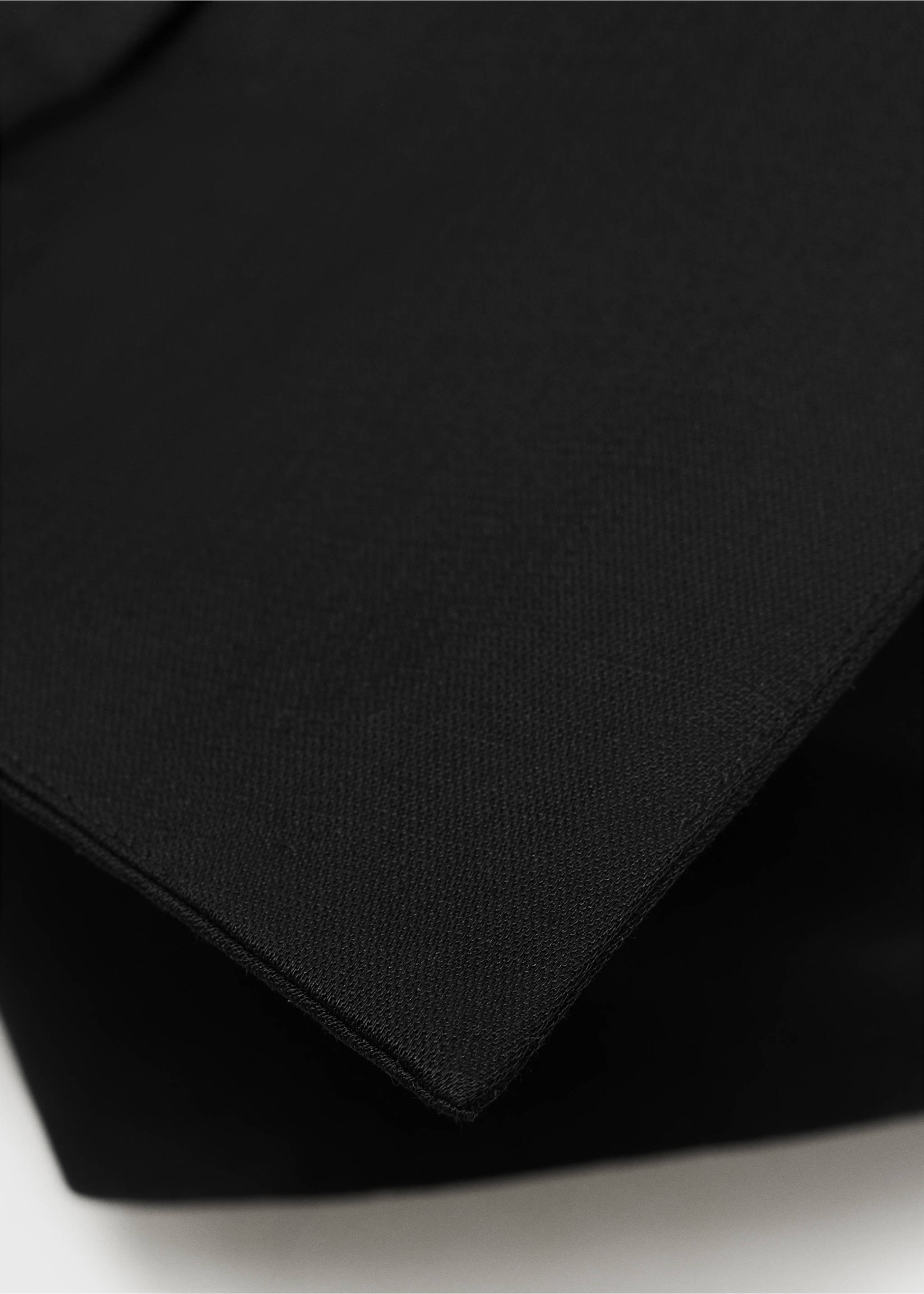 Bow-design crop top - Details of the article 0, Black. Ref: 87099065-00.