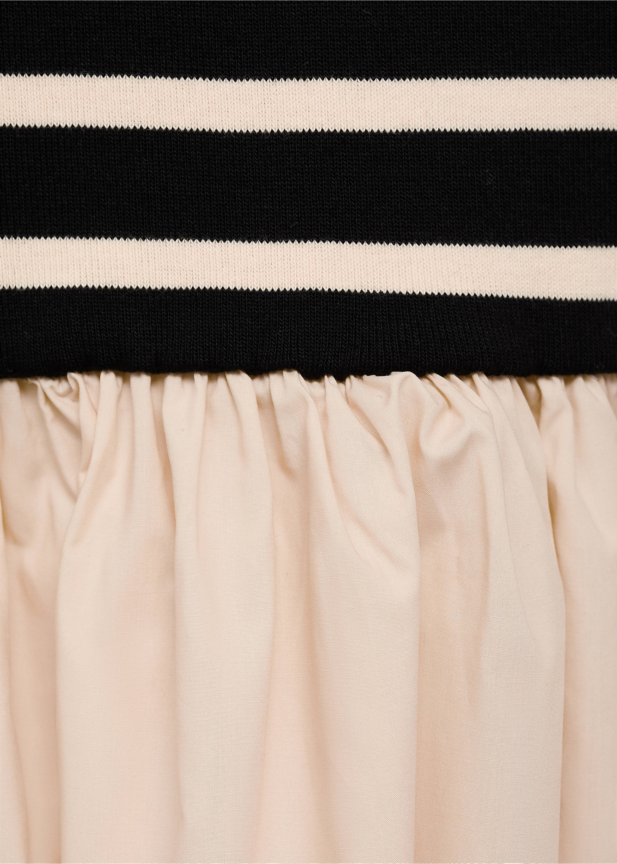 Vestido corto diseño combinado - Detalle del artículo 0, Negro. Ref: 87099209-00.