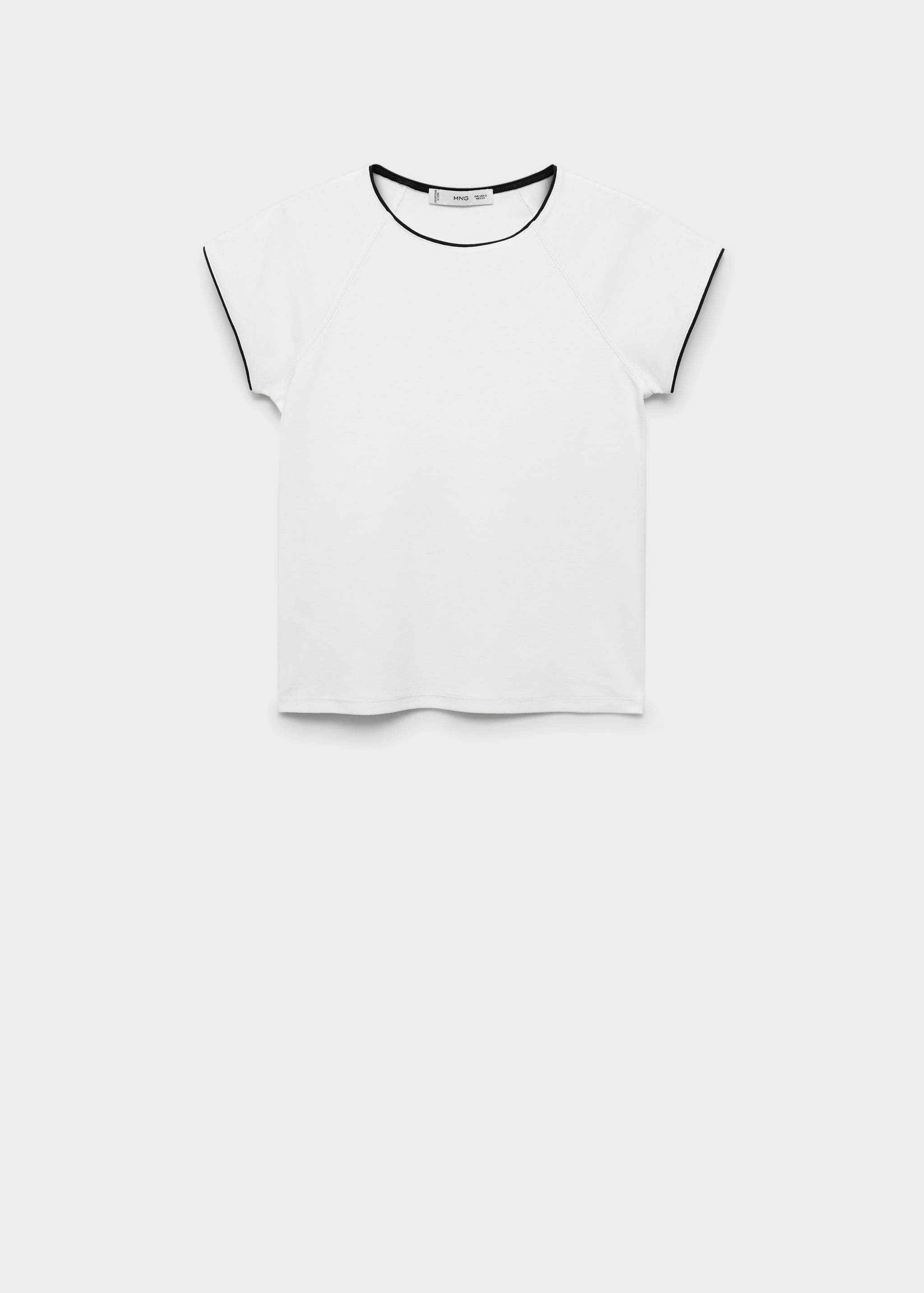 Camiseta algodón ribetes contraste - Artículo sin modelo