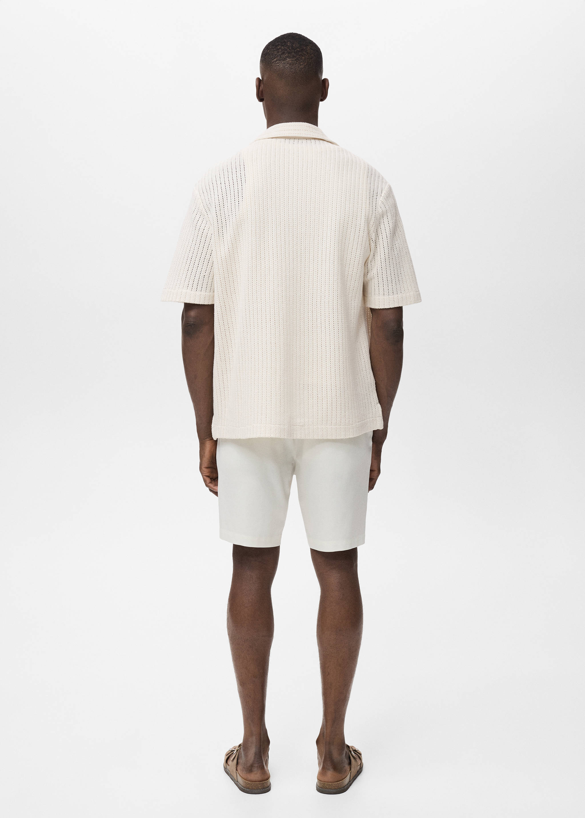 Camisa algodón calado regular - Reverso del artículo