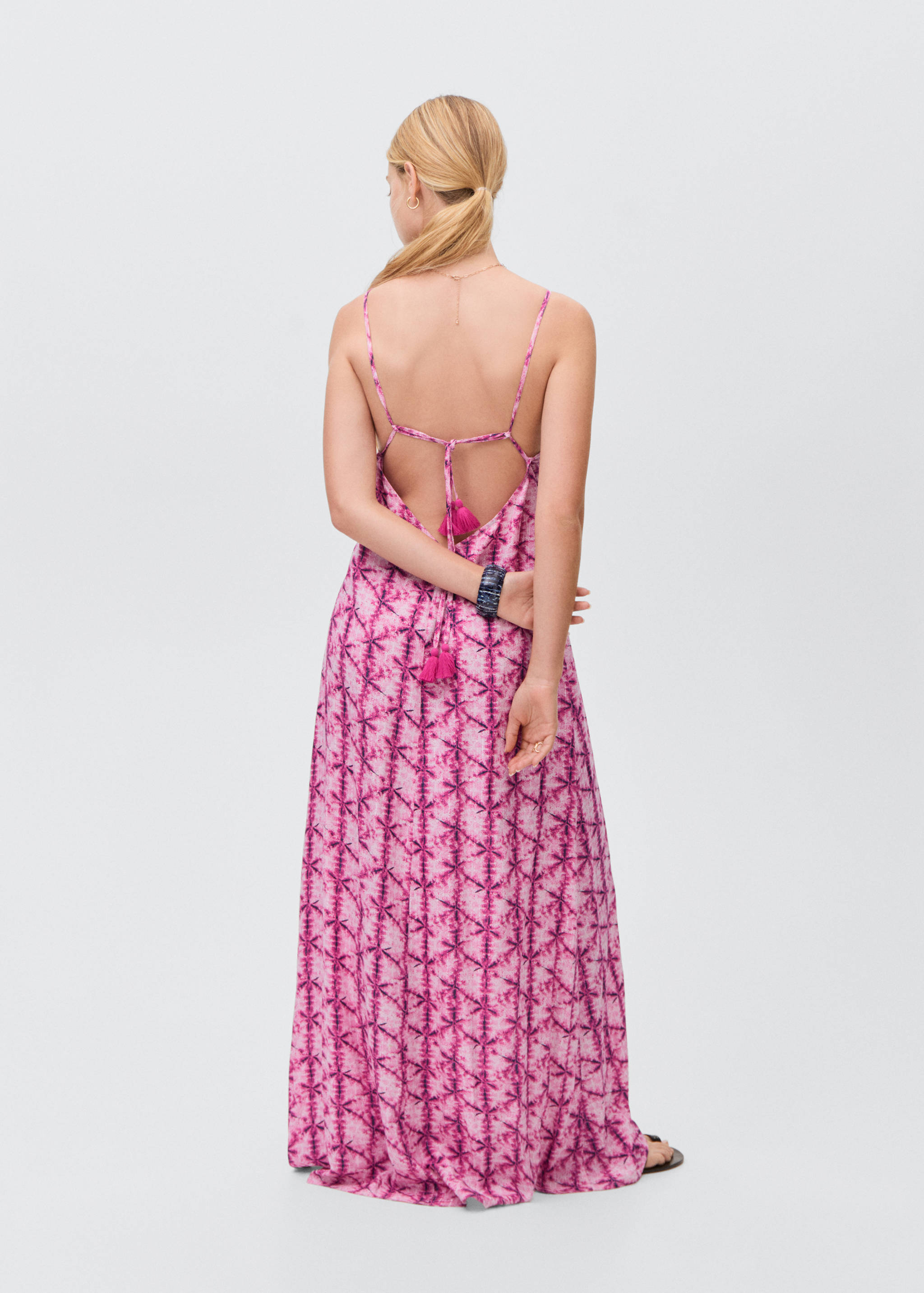 Vestido largo espalda abierta - Reverso del artículo