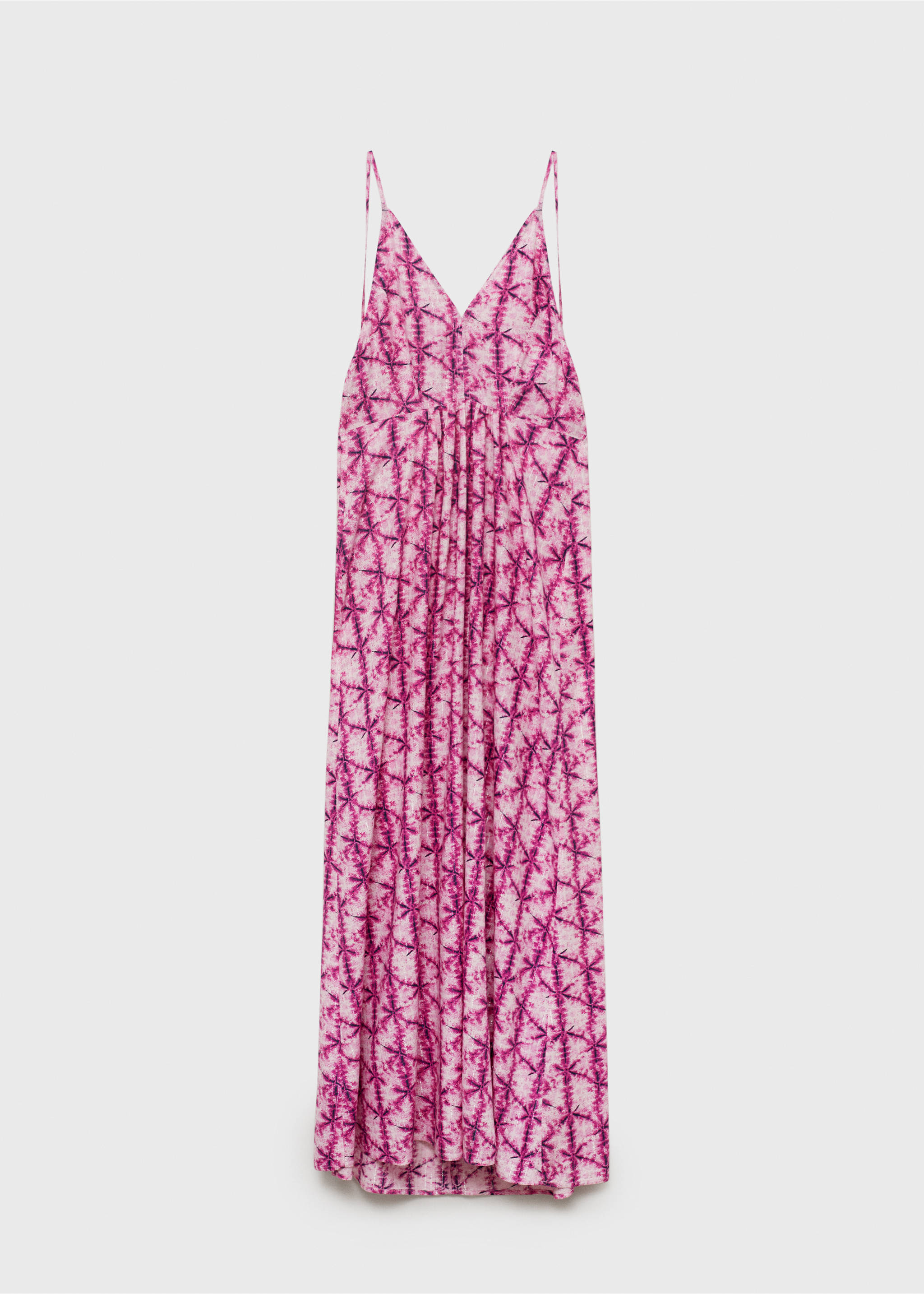 Vestido largo espalda abierta - Artículo sin modelo, Rosa. Ref: 87099214-00.