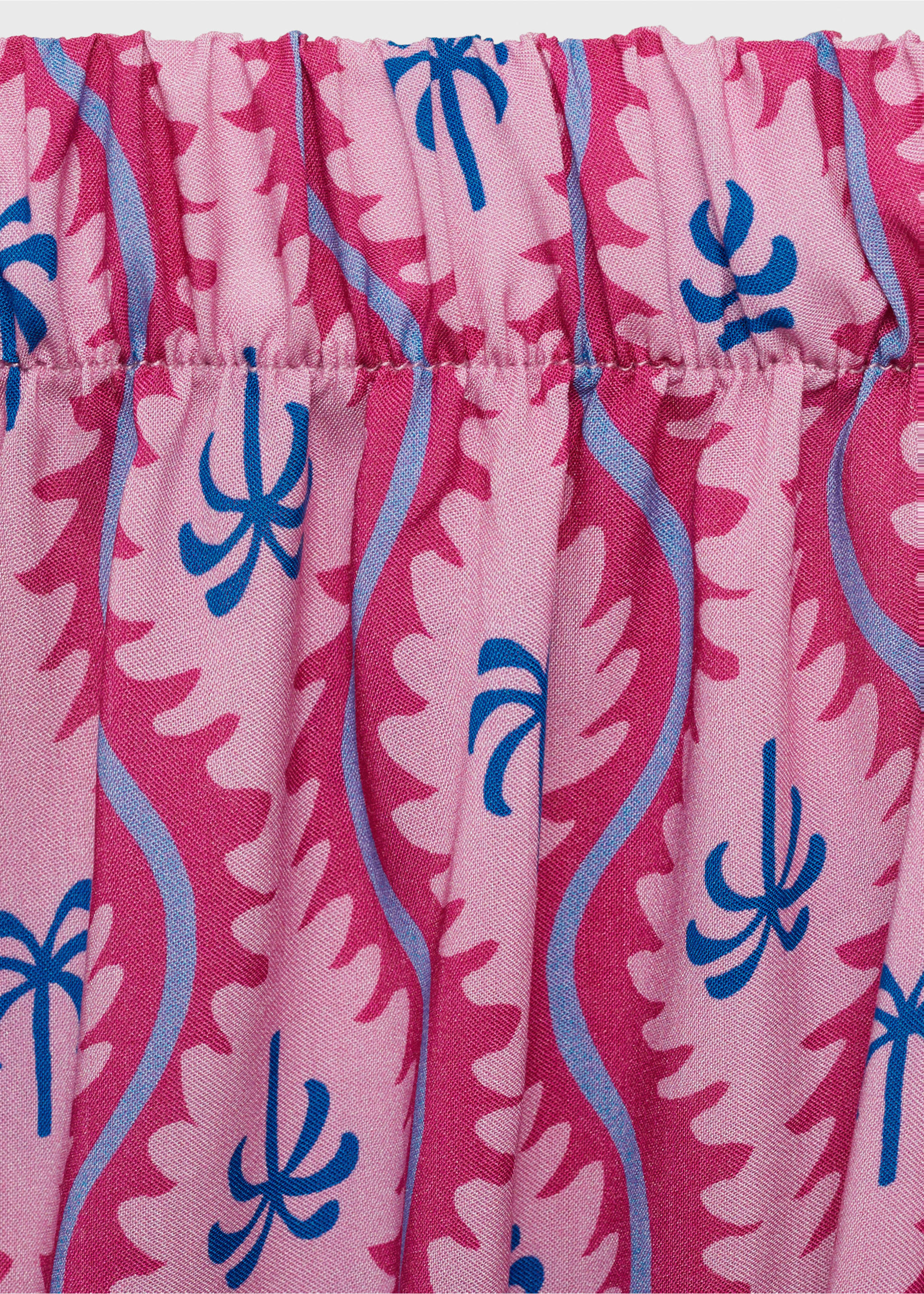 Pantalon imprimé palmier - Détail de l'article 8, Rose. Ref: 87099216-00.