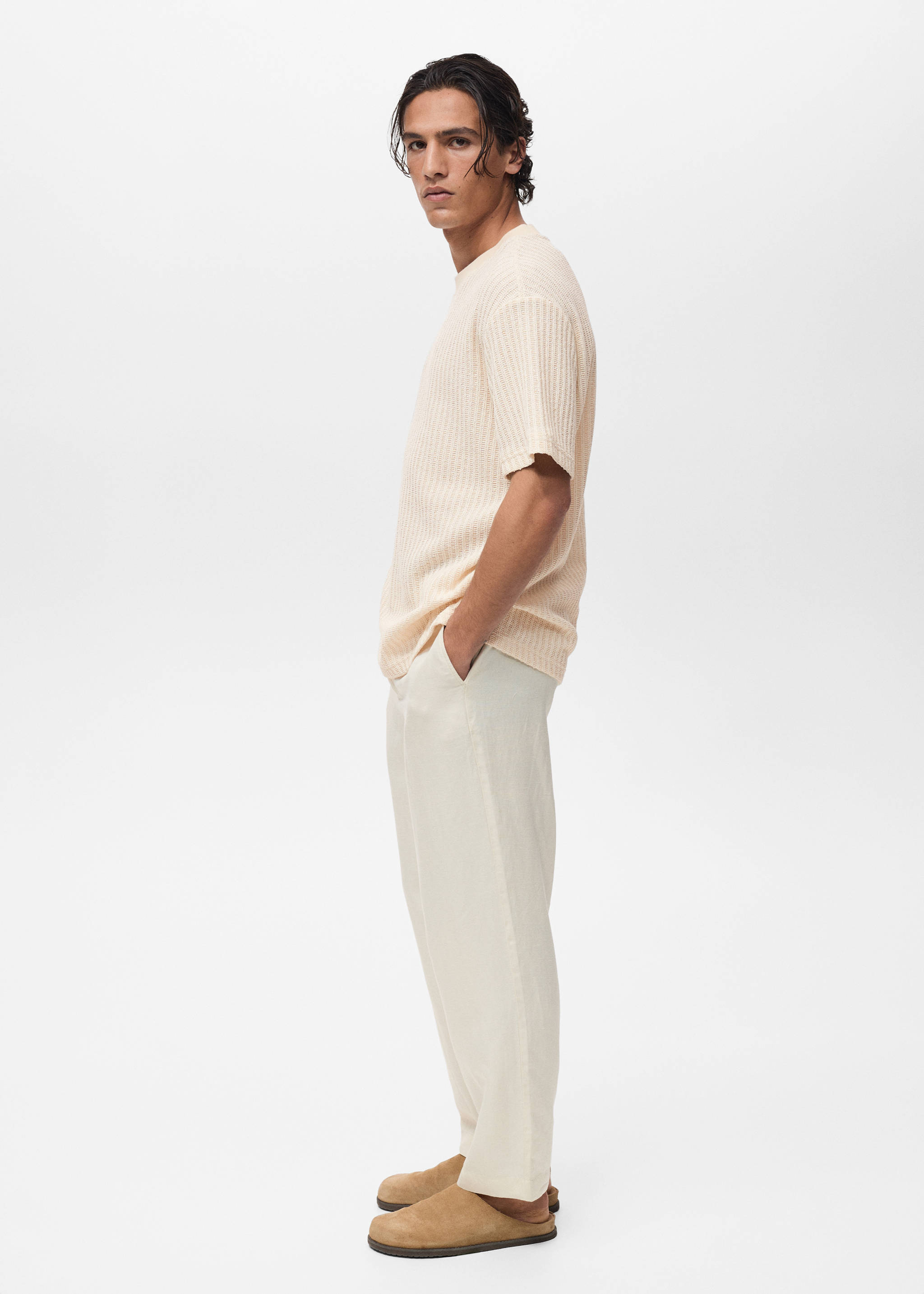 Ribbed  knit t-shirt - Details of the article 2