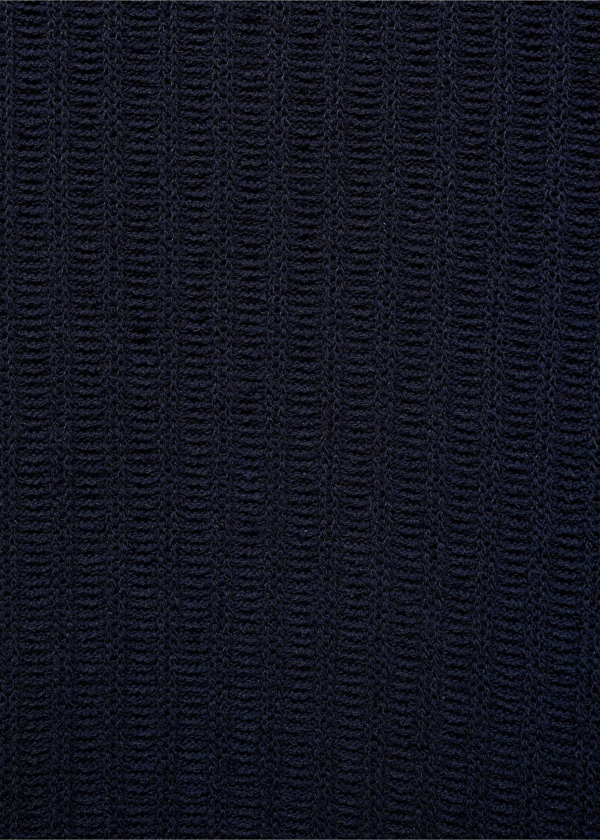 Ribbed  knit t-shirt - Details of the article 0, Ink Blue. Ref: 87099217-00.