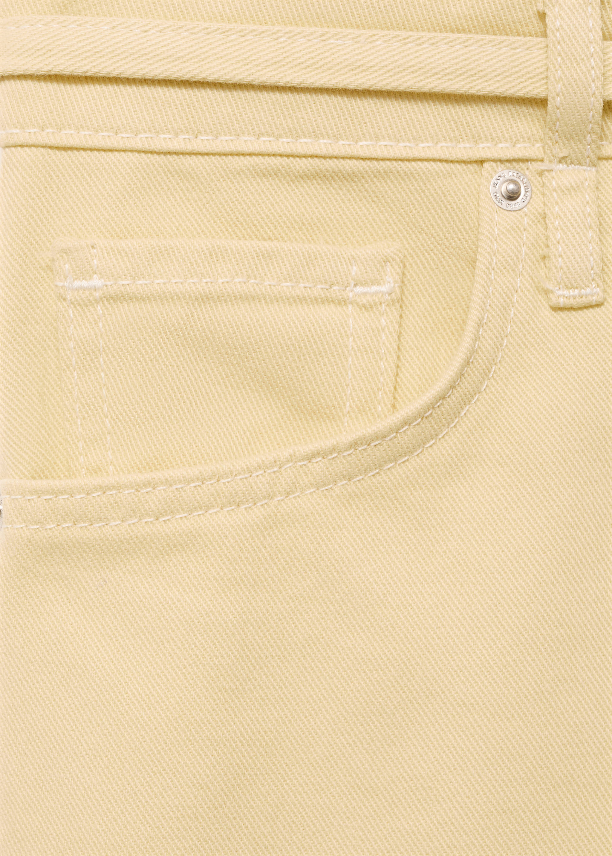 Wideleg low-rise jeans met ceintuur - Detail van het artikel 8