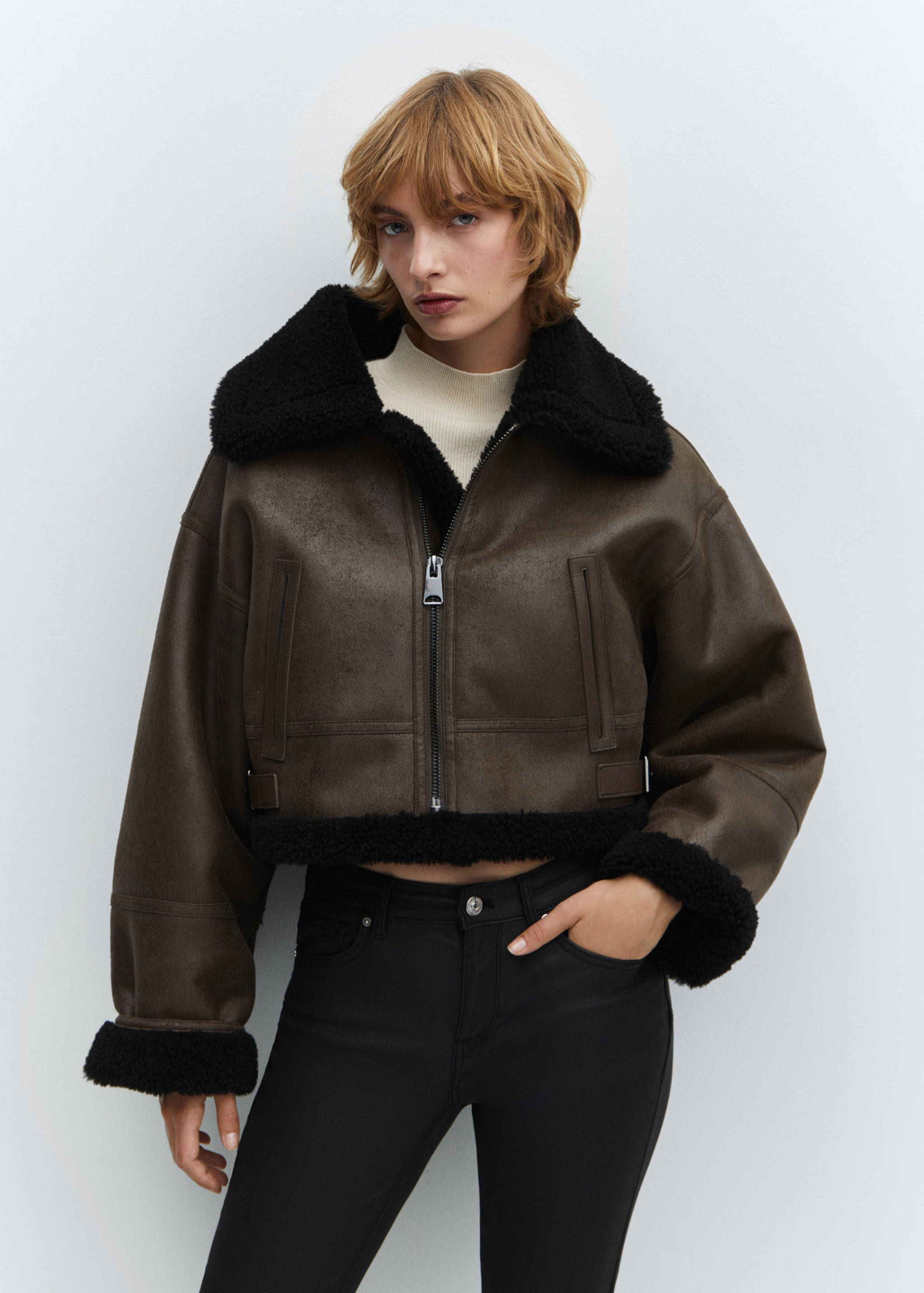 Jeans skinny push-up encerados - Detalle del artículo 1