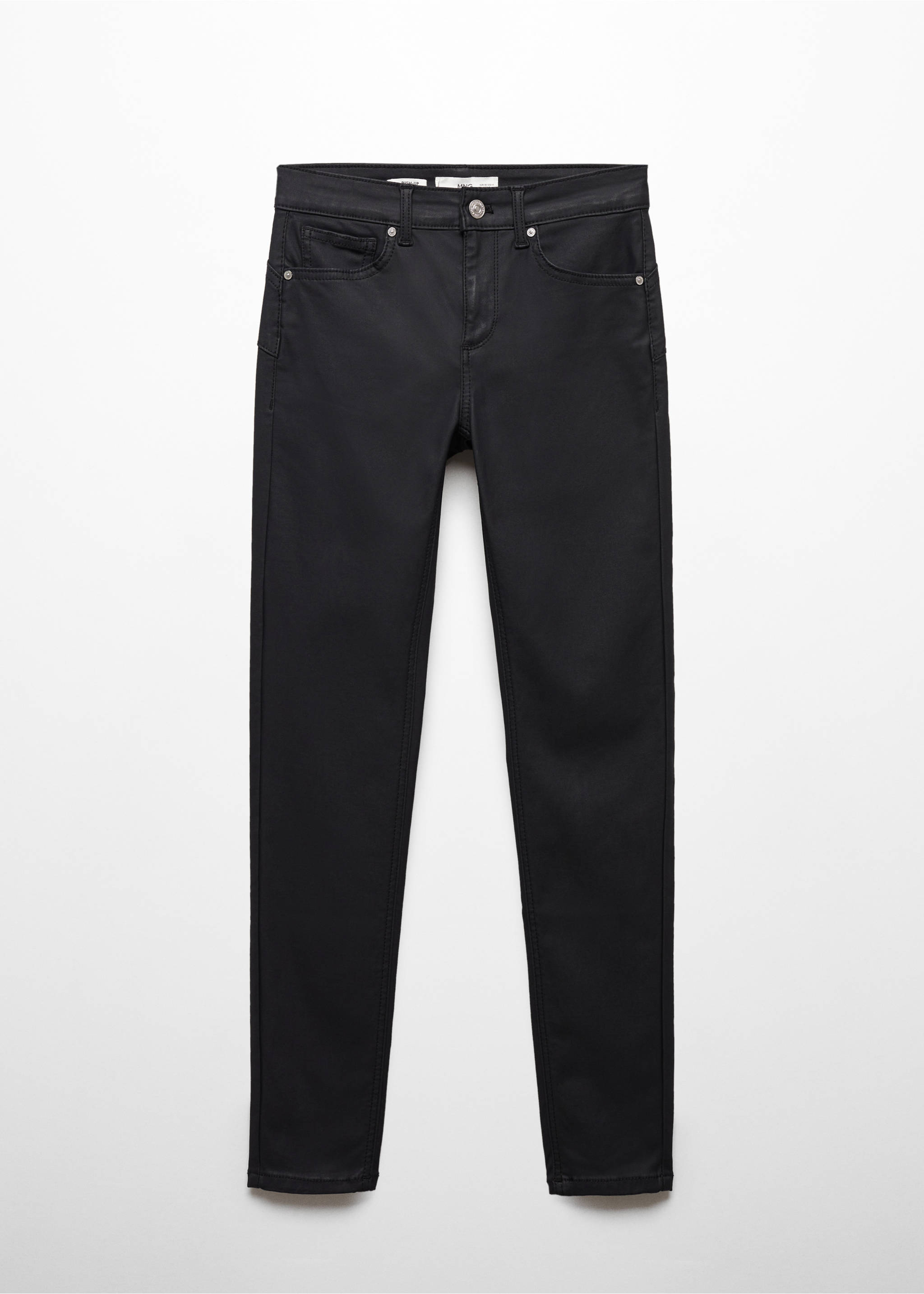 Waxed push-up skinny jeans - Article without model, Black. Ref: 87100263-00.