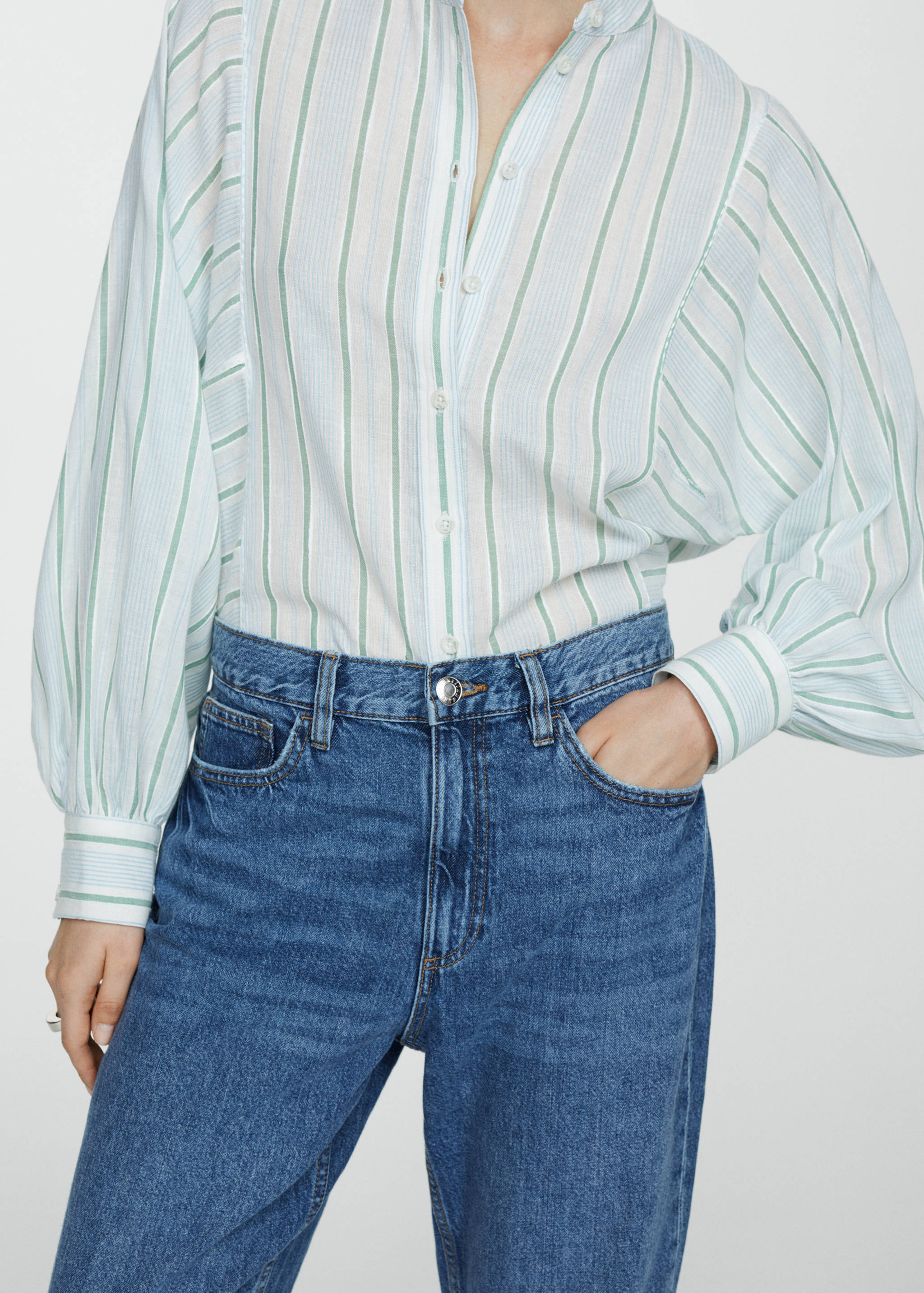 Stripe-print shirt - Details of the article 6