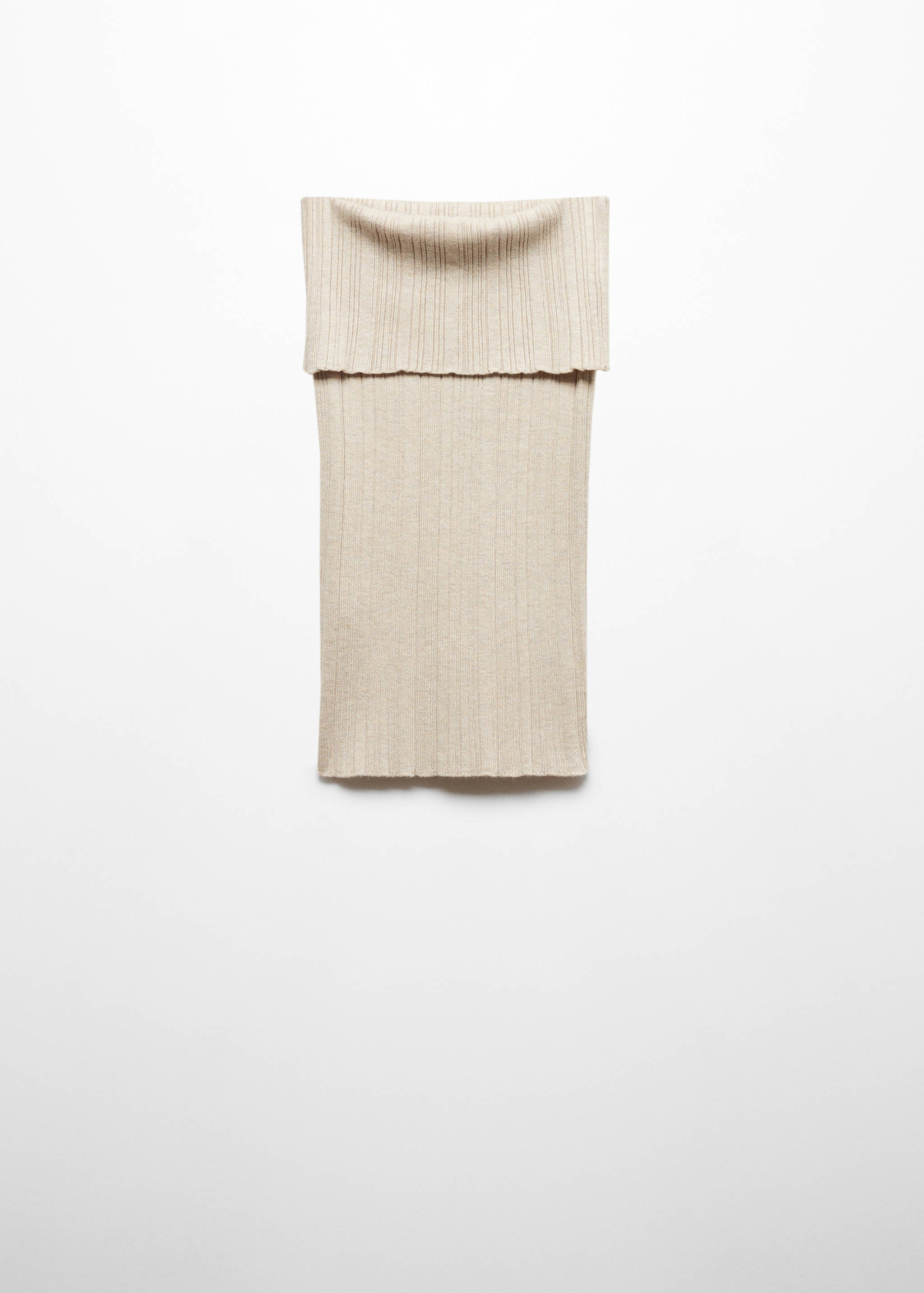 Stickad axelbandslös topp - Artikel utan modell