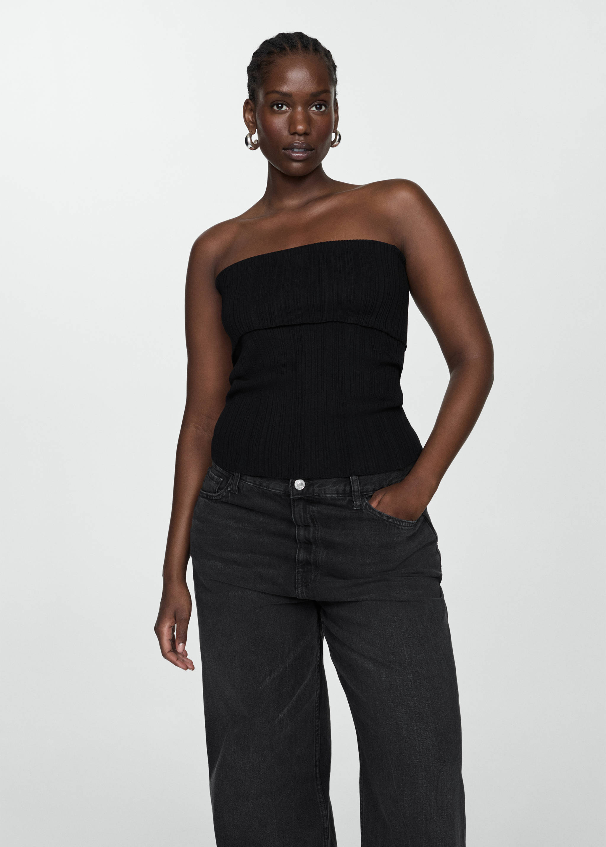 Stickad axelbandslös topp - Detaljer om artikeln 5