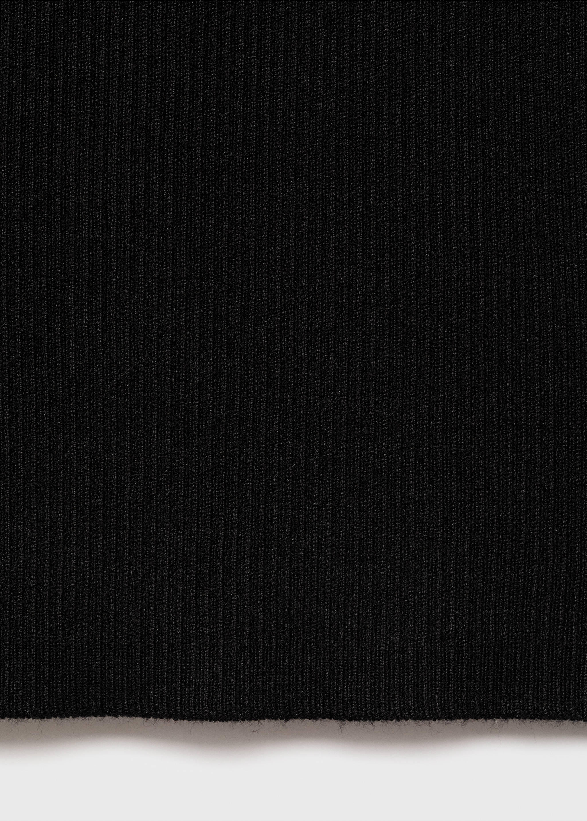 Knit asymmetric top - Details of the article 0, Black. Ref: 87118640-00.