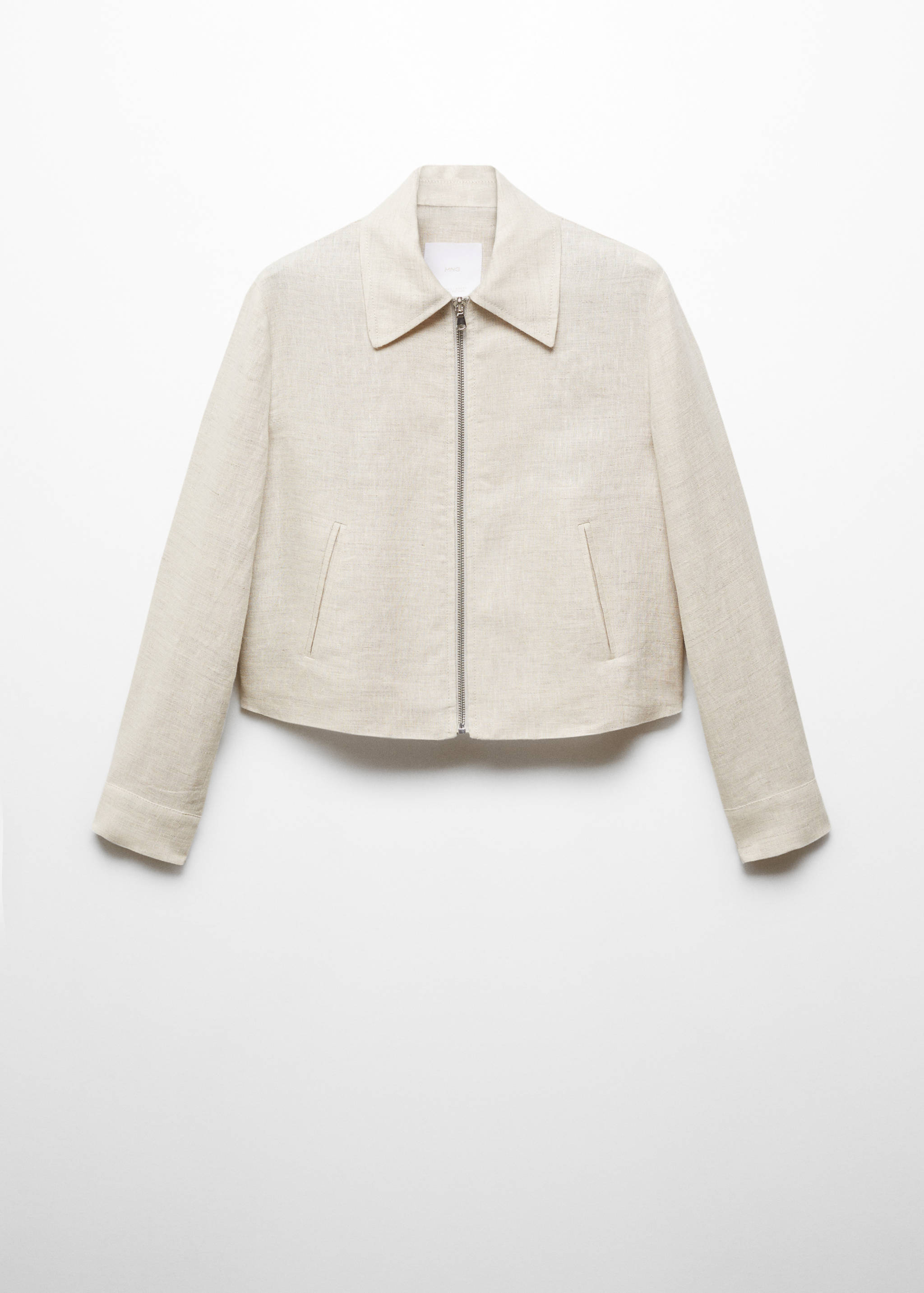Veste 100 % lin fermeture Éclair - Article sans modèle